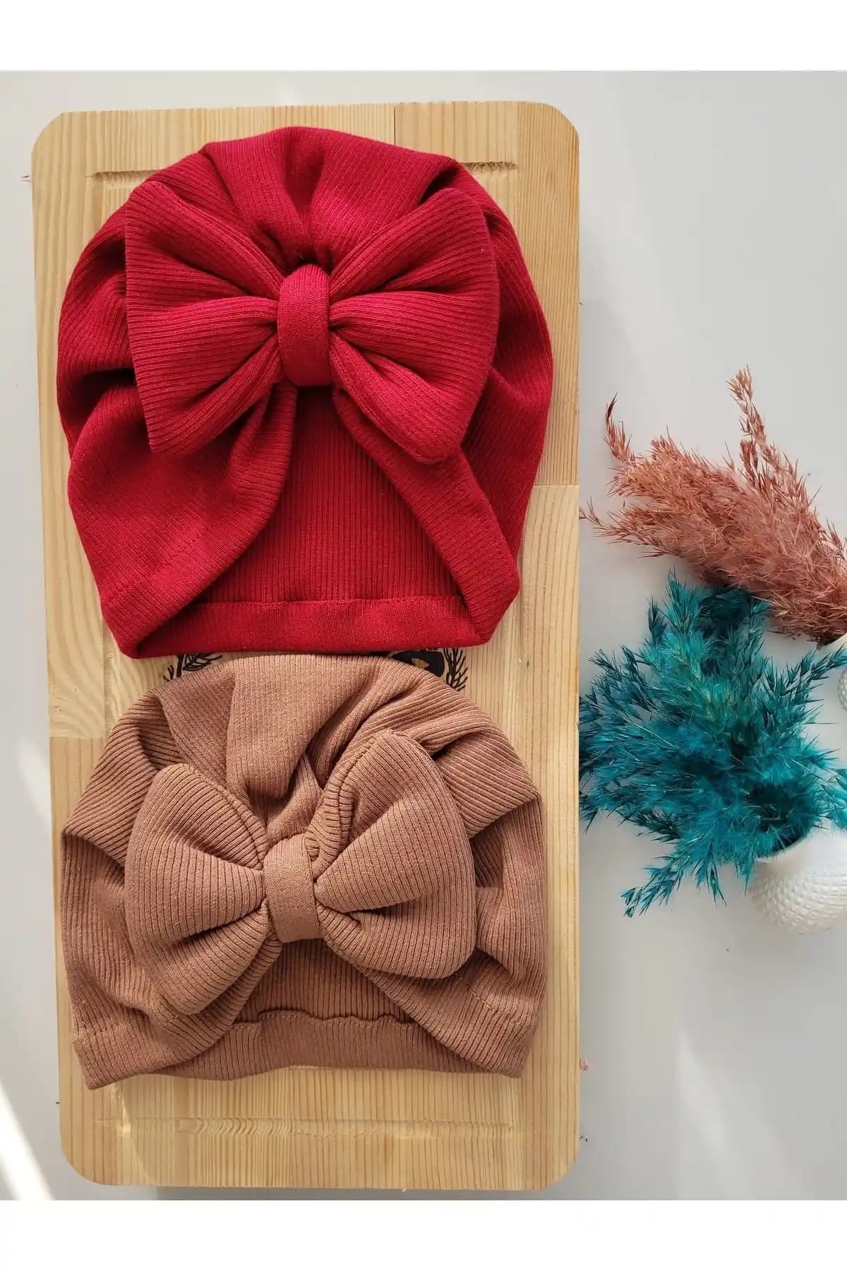 SeherBebeButik Kız Çocuk Renkli Bone 2'li Seti Pratik ve Şık Günlük Kullanım İçin