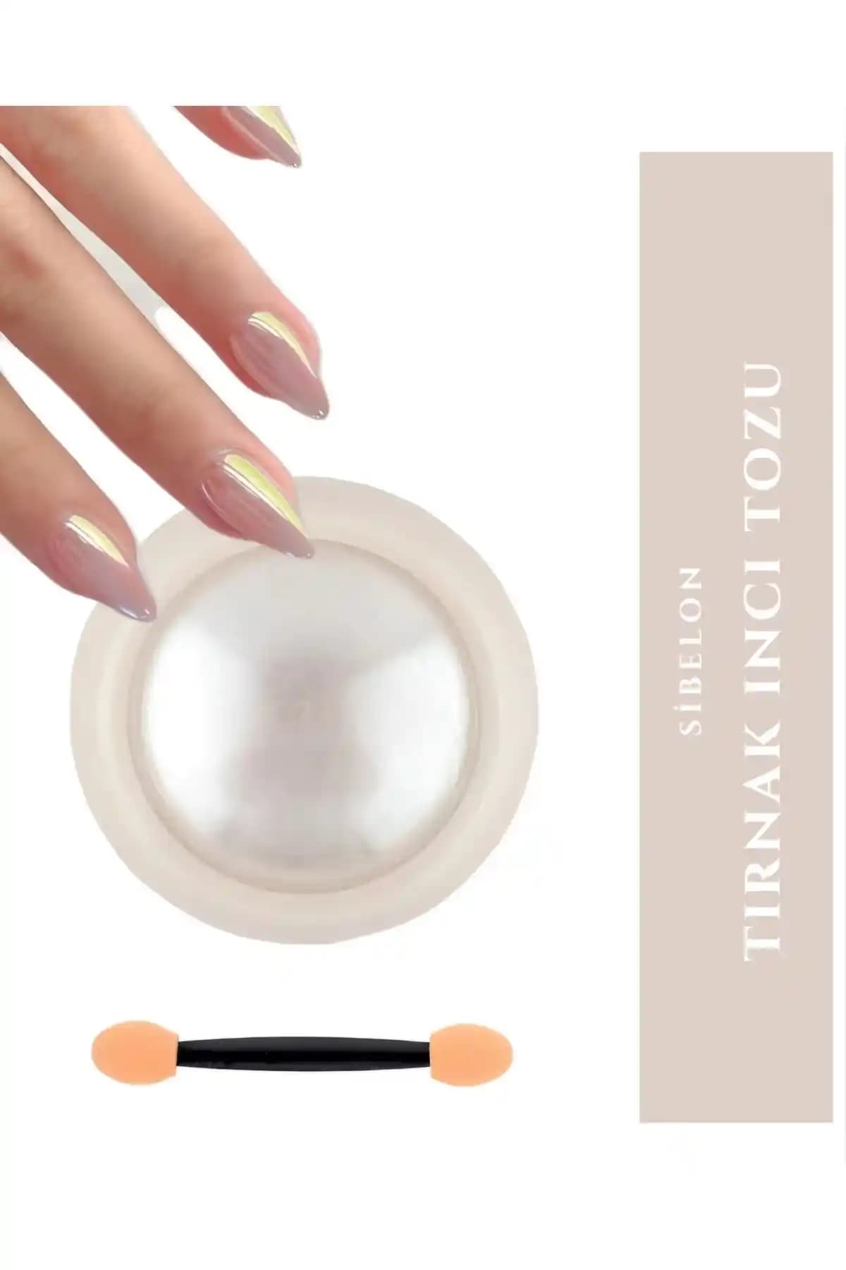Sibelon Beyaz İnci Tozu Seti: Estetik ve Yaratıcı Tırnak Tasarımları İçin Uygun