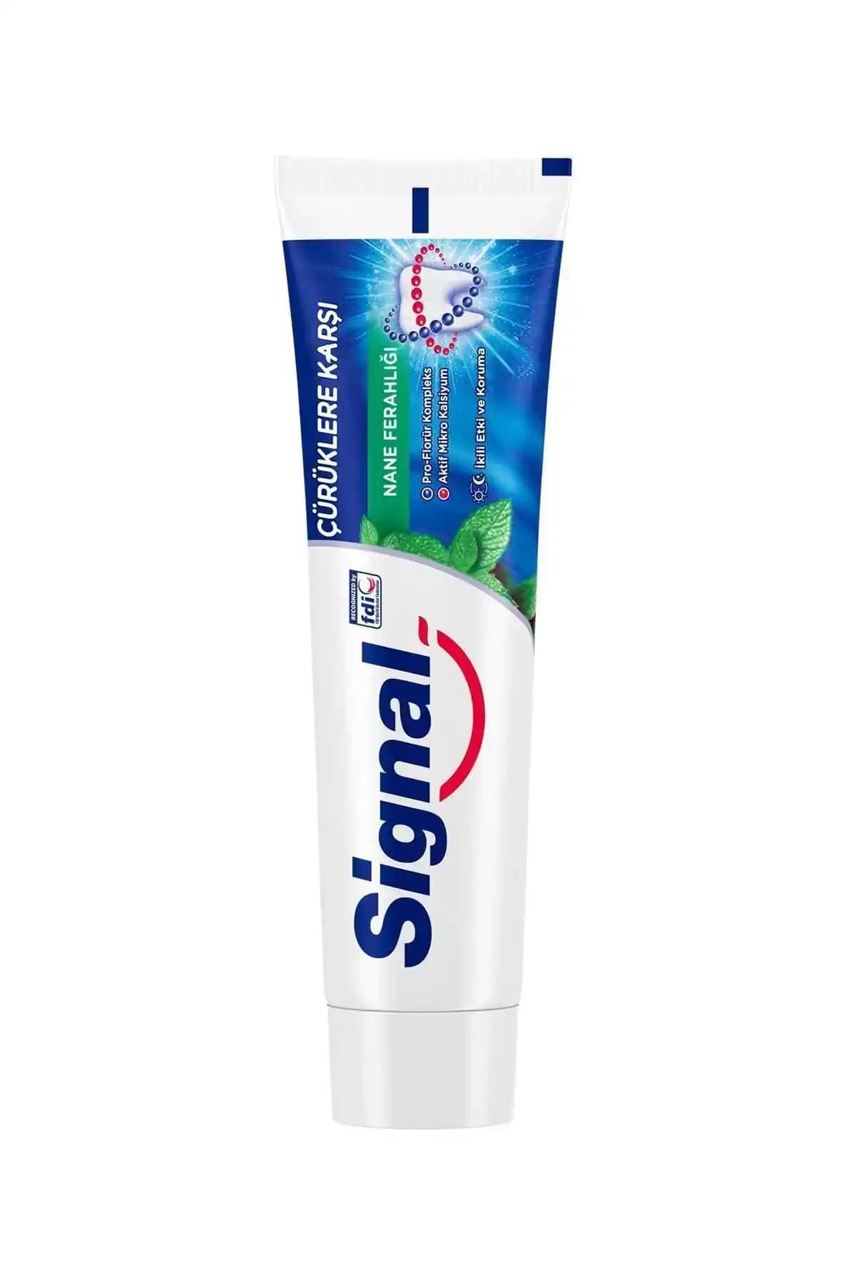 Signal 100 ml Naneli Diş Macunu Çürükleri Önleyici ve Ağız Sağlığını Destekleyici Ürün