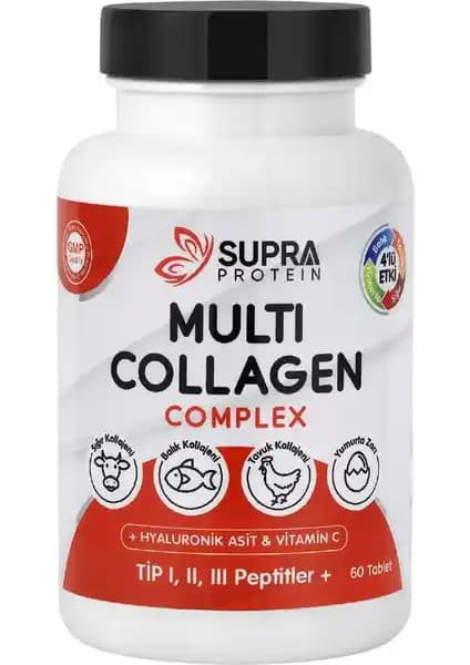 Supra Protein Multi Collagen Complex ile Eklem ve Cilt Sağlığını Destekleyen Takviye Ürünü