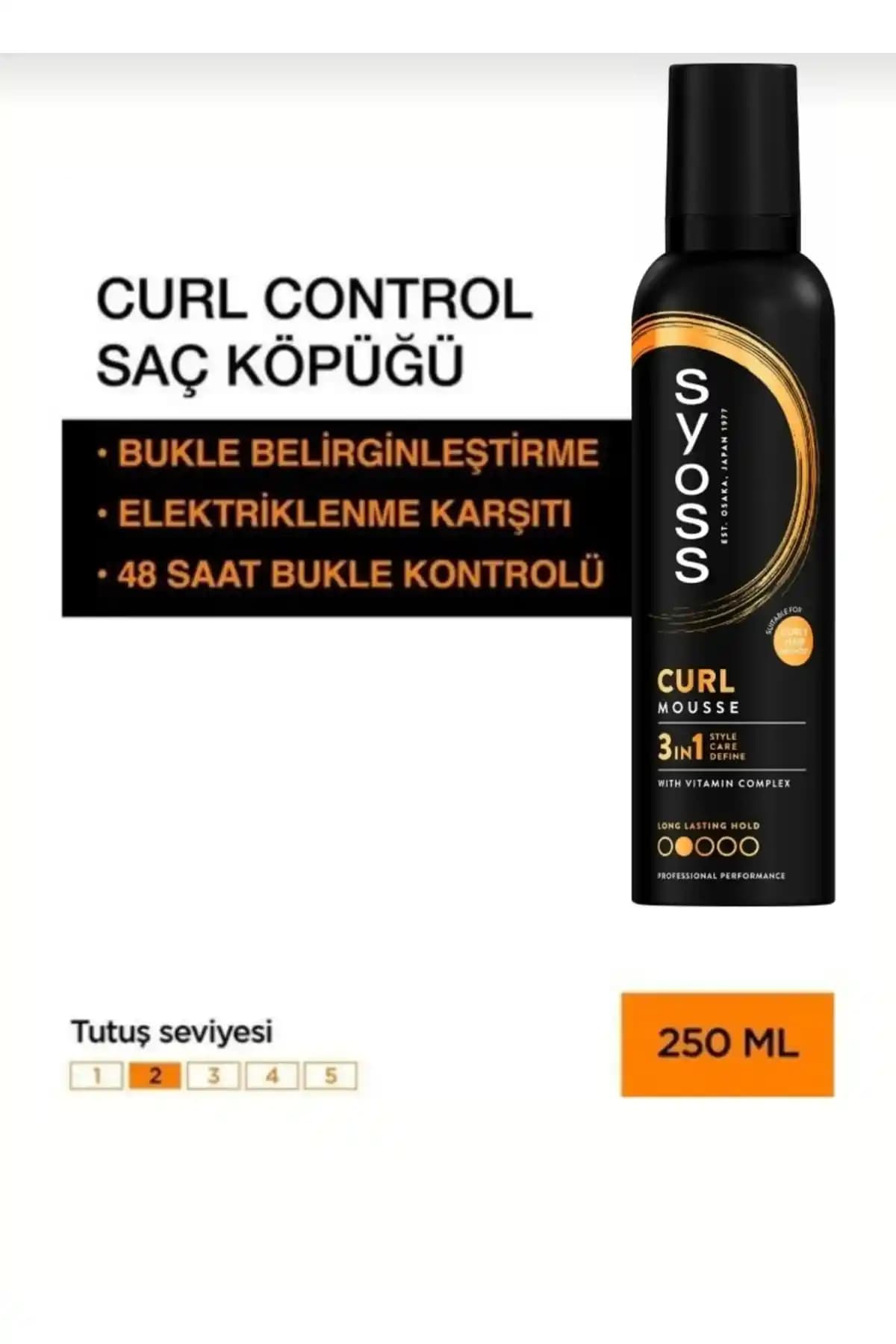 Syoss Curl Control Bukle Belirginleştirici Köpük ile Doğal ve Hacimli Dalgalara Kolayca Sahip Olun