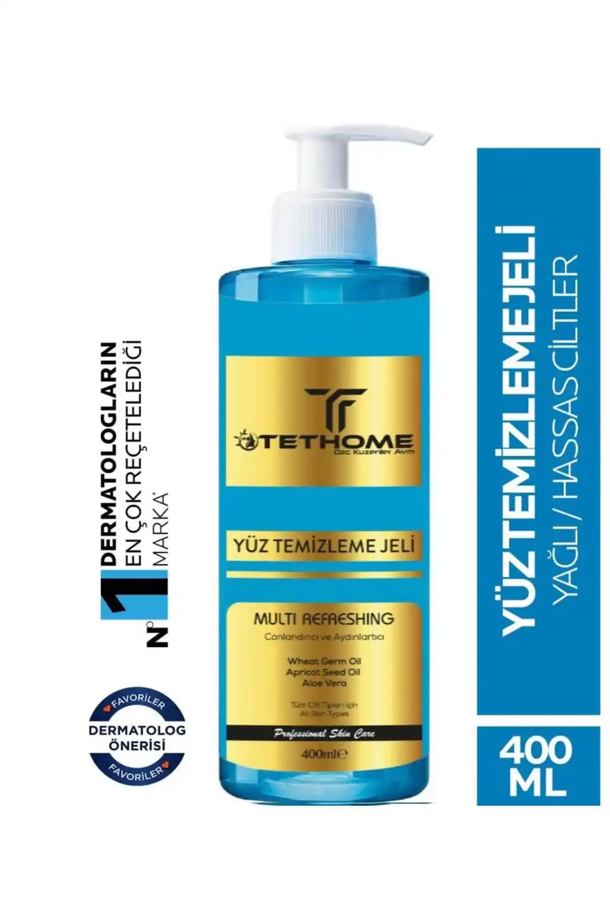 Tethome Dzc Kuzenler AVM Yüz Temizleme Jeli Akne ve Yağlı Ciltler İçin Derinlemesine Temizlik