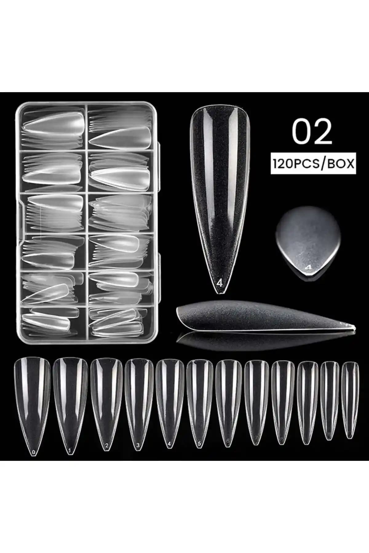 Tırnakmania Jel Destekli Stiletto Tırnak Tipsi: Estetik ve Dayanıklı Tırnak Uzantısı Çözümleri