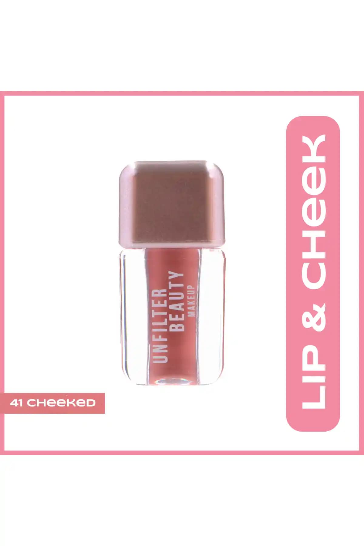 Unfilter Beauty Lip&Cheek 41 Cheeked Doğal ve Parlak Görünüm Sağlayan Çok Yönlü Makyaj Ürünü