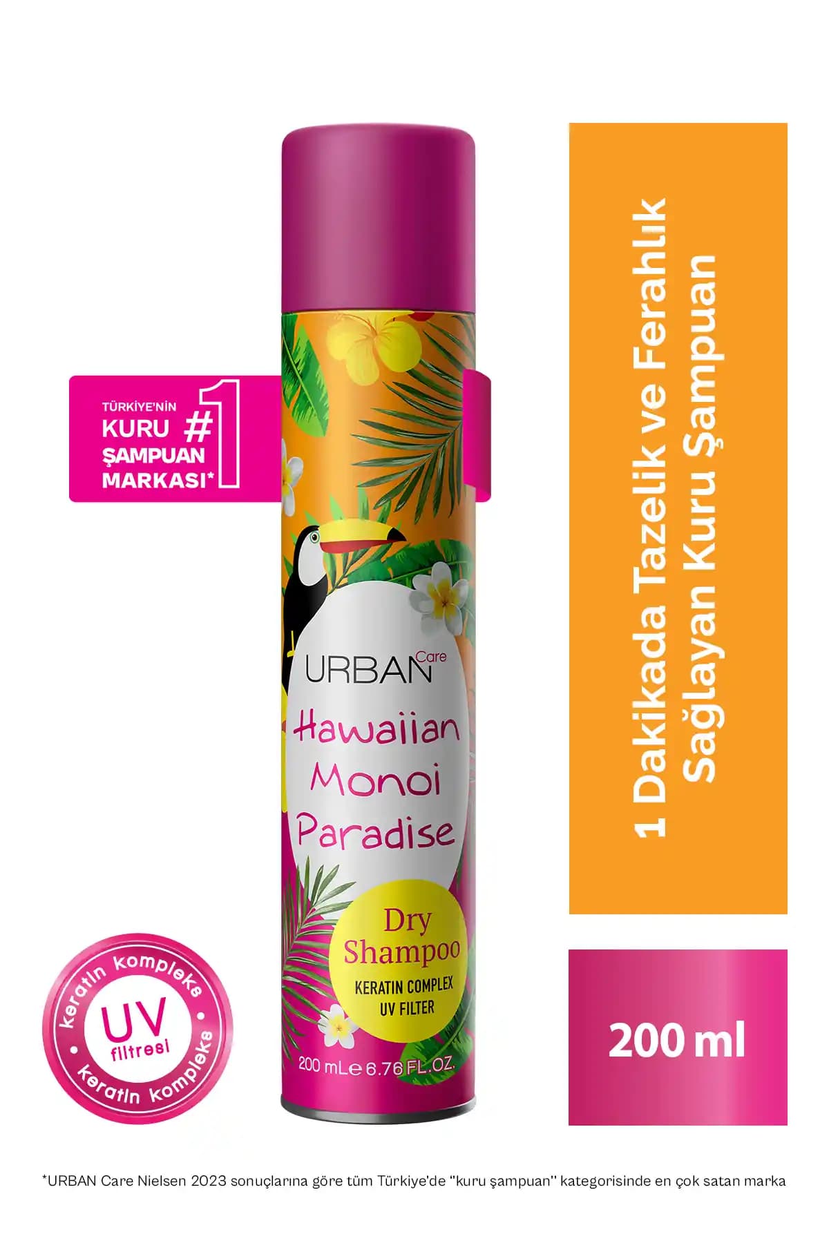 Urban Care Hawaiian Monoi Paradise Kuru Şampuan: Hacim ve Canlılık Sağlayan Doğal Saç Bakım Ürünü