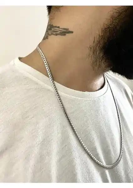 Urban Paslanmaz Güçlü Çelik Zincir Kolye: Dayanıklı ve Şık Modern Takı Seçeneği