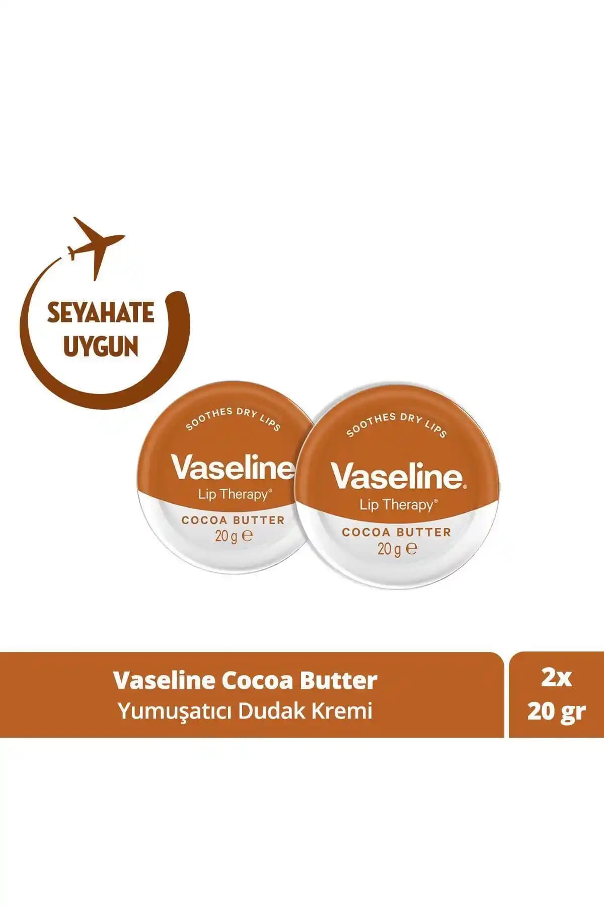 Vaseline Lip Therapy Kakao Yağı Dudak Kremi ile Yoğun Nem ve Yumuşaklık Sağlama