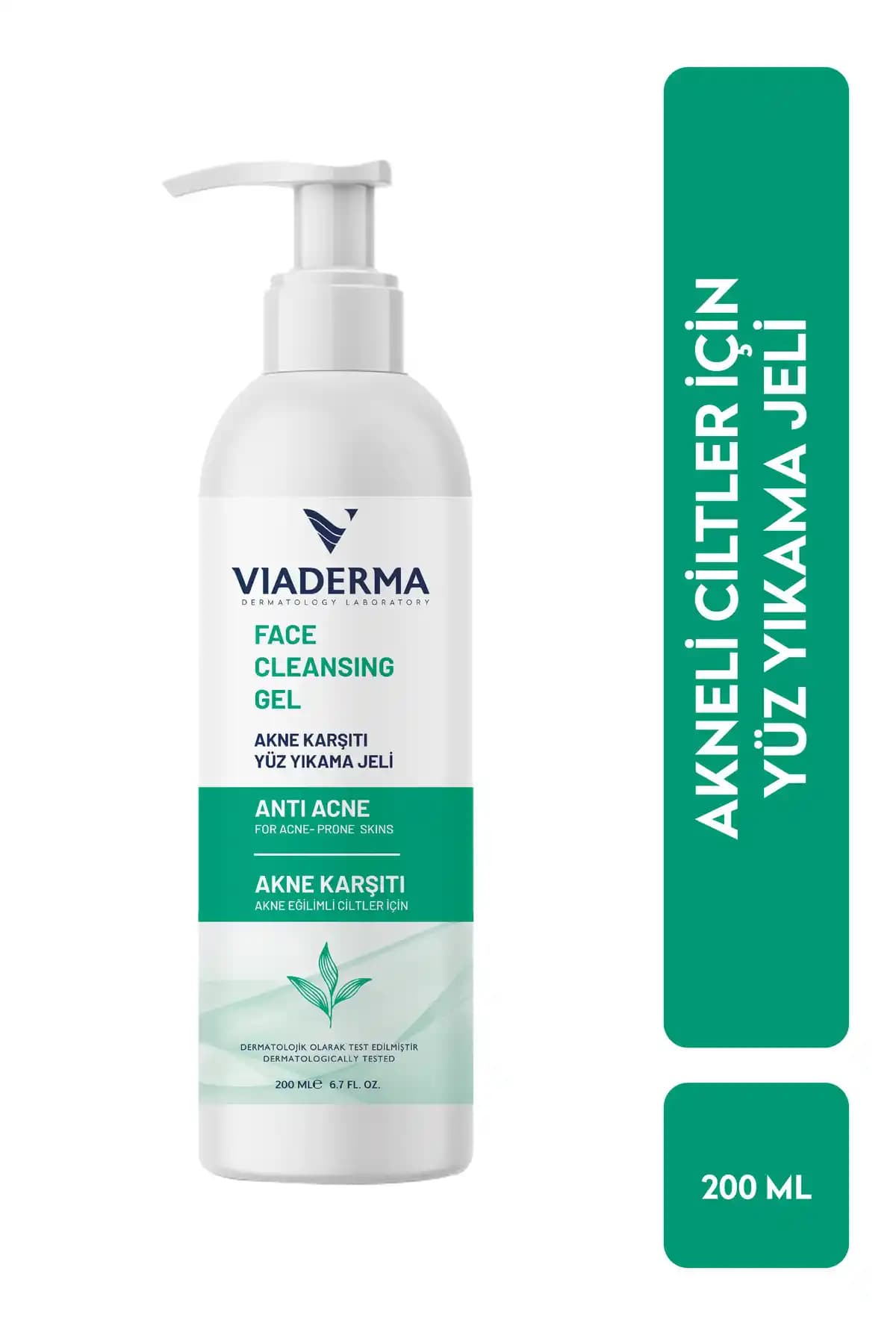 Viaderma Yağ Dengesi Akne Karşıtı Yüz Yıkama Jeli: Karma ve Yağlı Ciltler İçin Etkili Temizlik Çözümü