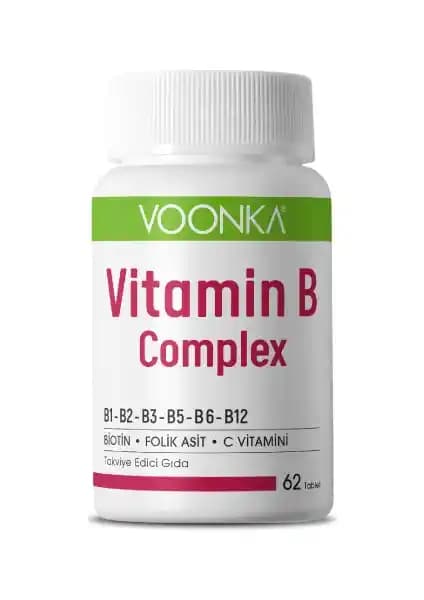 Voonka Vitamin B Kompleks 62 Tablet İncelemesi ve Kullanıcı Yorumları