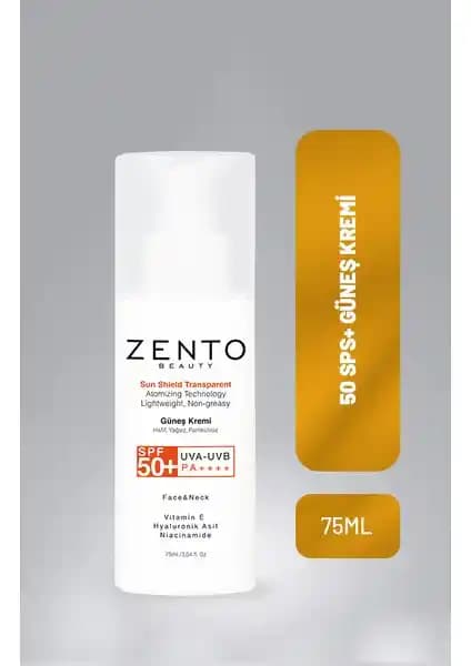 Zento Sun Shield Transparan Güneş Kremi: Yüksek Koruma ve Hafif Kullanım Özellikleri
