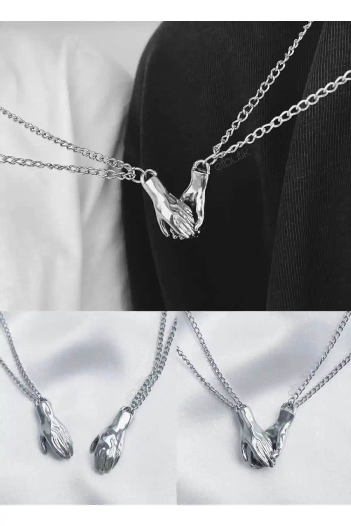 ACCESORİOS Mıknatıslı 2'li Sevgili Kolyesi: Şık ve Dayanıklı Çift Takı Seti