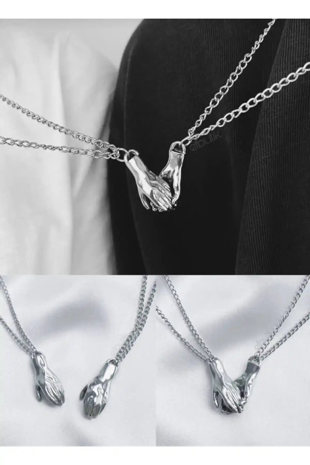 ACCESORİOS Mıknatıslı 2'li Sevgili Kolyesi: Şık ve Dayanıklı Çift Takı Seti