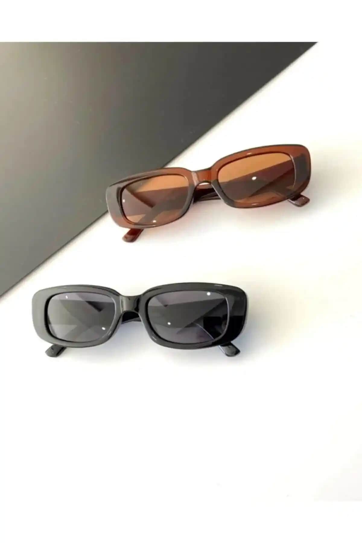 ANDİFLİ Kadın Vintage Güneş Gözlüğü 2'li Set Şıklık ve Koruma Sunar