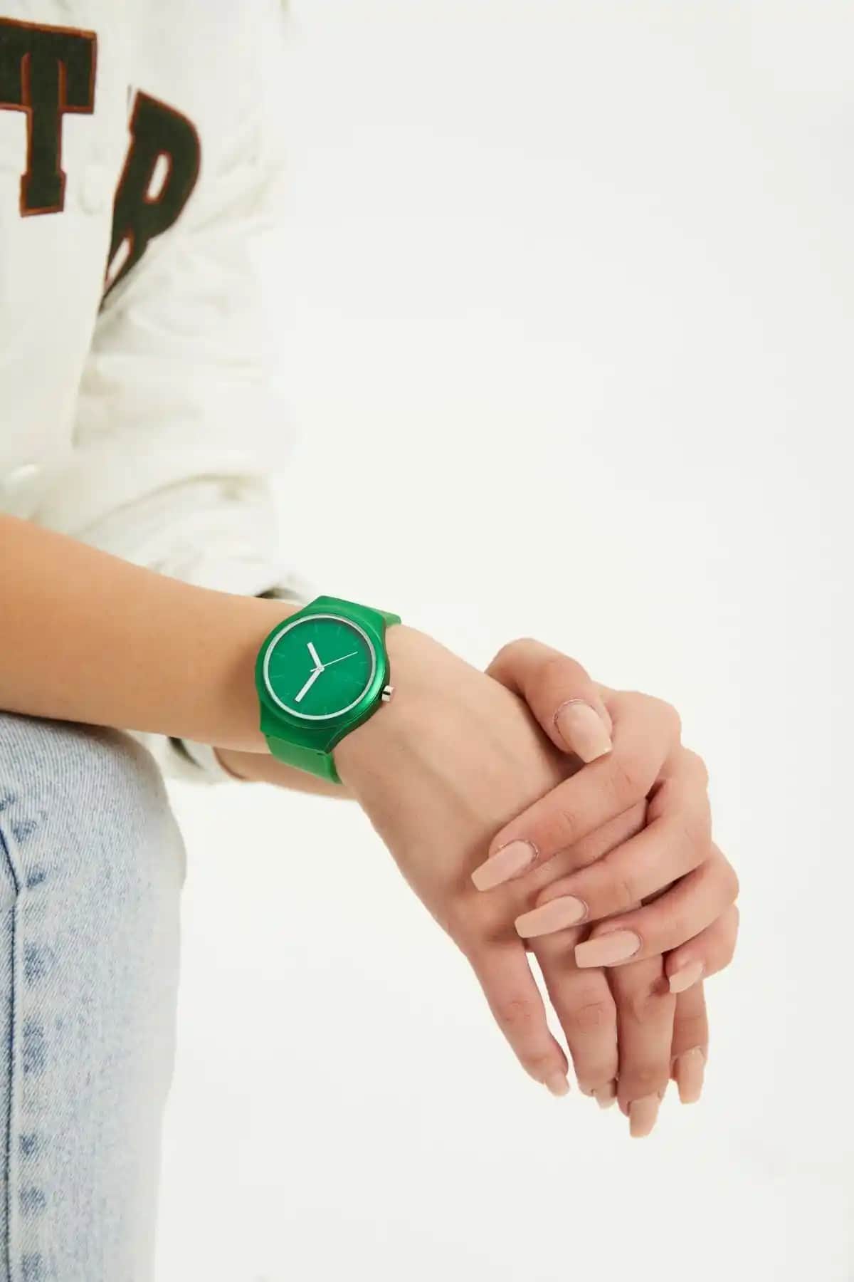 Aqua Di Polo 1987 Yeşil Unisex Silikon Kol Saati Günlük ve Spor Kullanım İçin