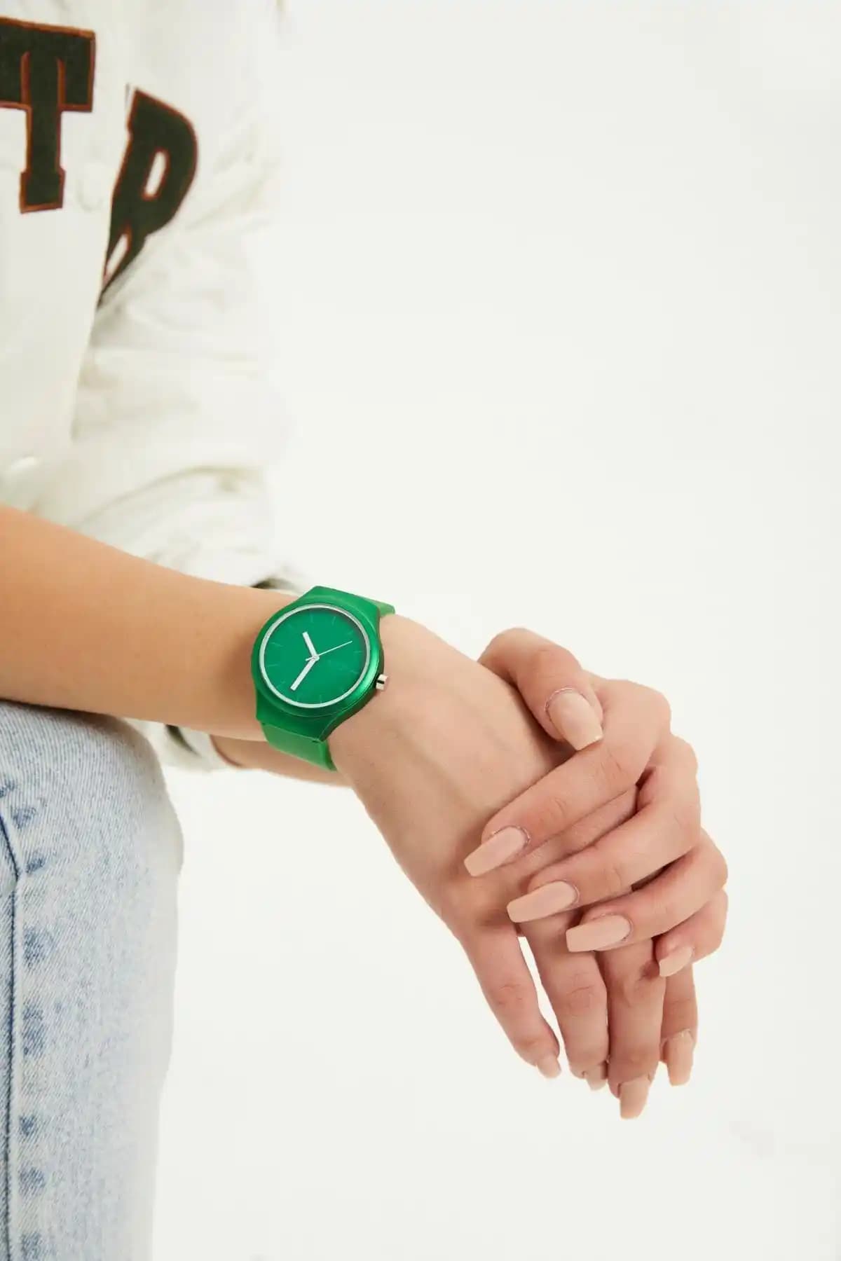 Aqua Di Polo 1987 Yeşil Unisex Silikon Kol Saati Günlük ve Spor Kullanım İçin