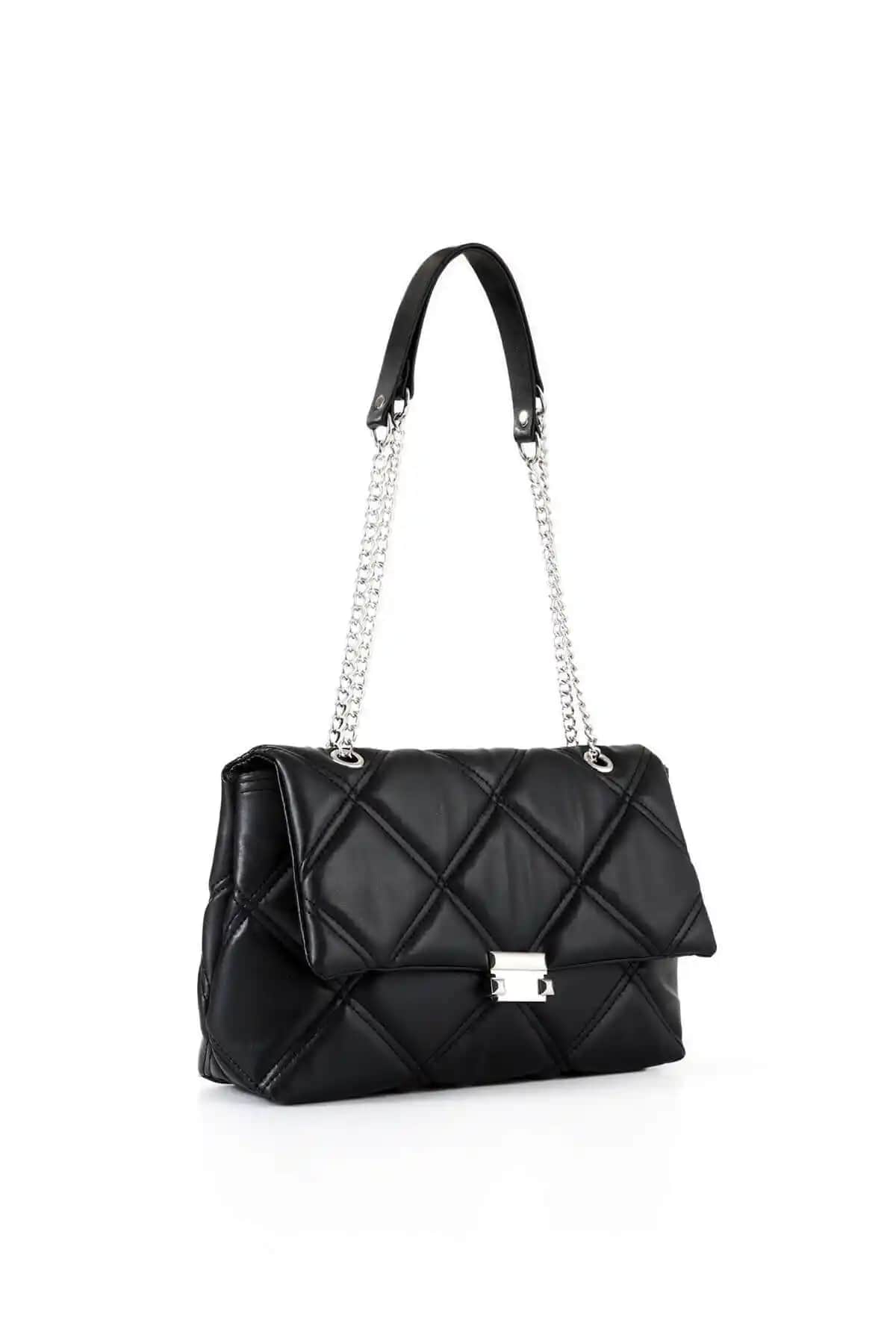 ASLAN ÇANTA Axel Siyah Kadın Omuz Çantası: Şık ve Dayanıklı Günlük Kullanım Modeli