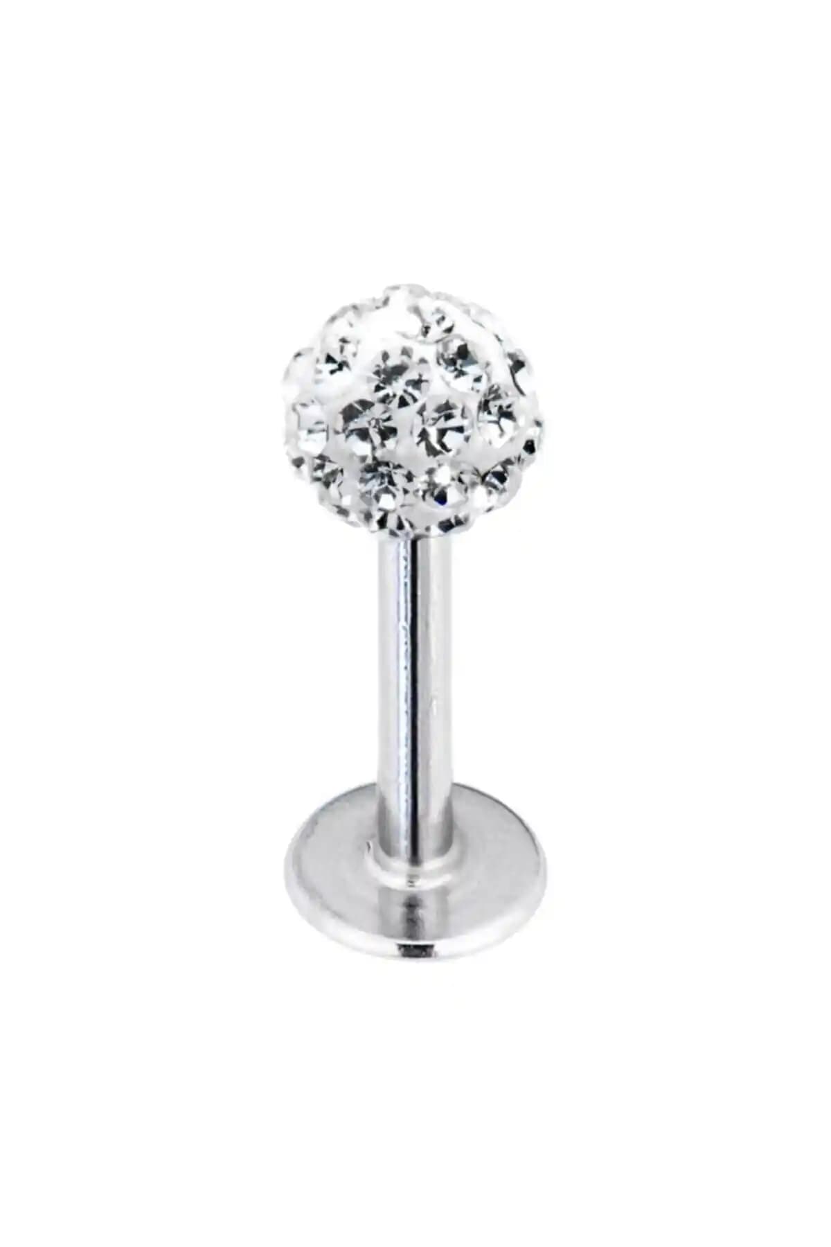 AyçaSilver Çok Taşlı Şambala Piercing: Estetik ve Dayanıklı Kulak Takısı