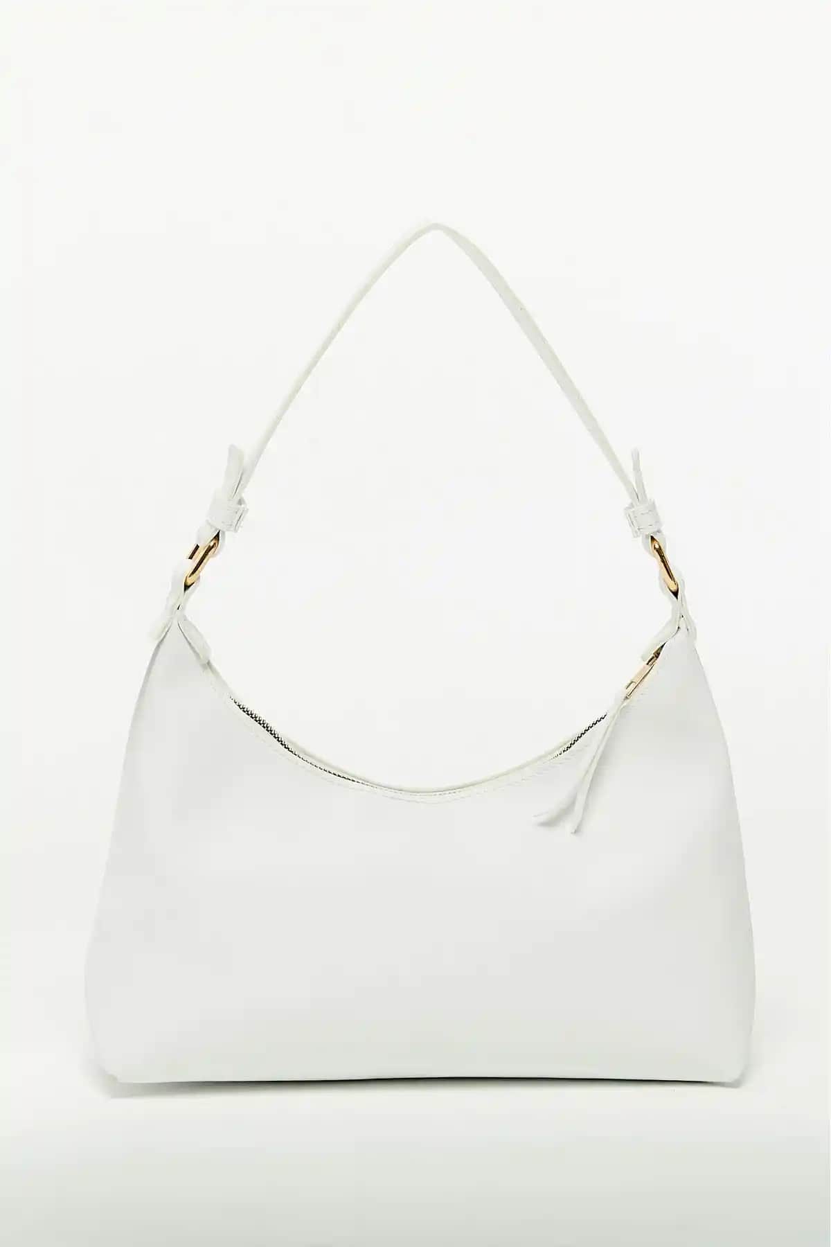 Bag&More Beyaz Siyah El ve Omuz Çanta: Şık ve Çok Yönlü Günlük Kullanım Çantası