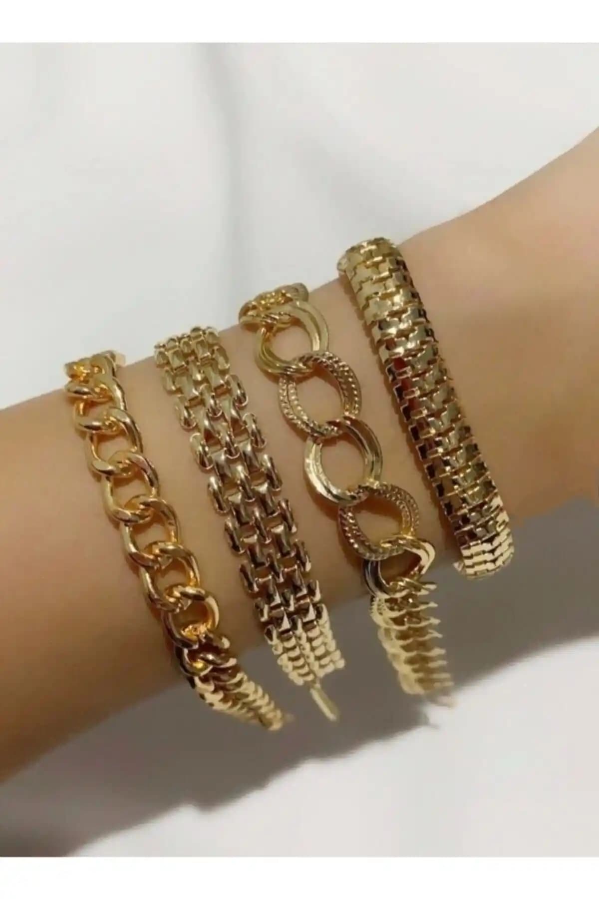 BERS AKSESUAR Bileklik Setleri Karşılaştırması: Zincir ve Kadın Gold Renk Modelleri