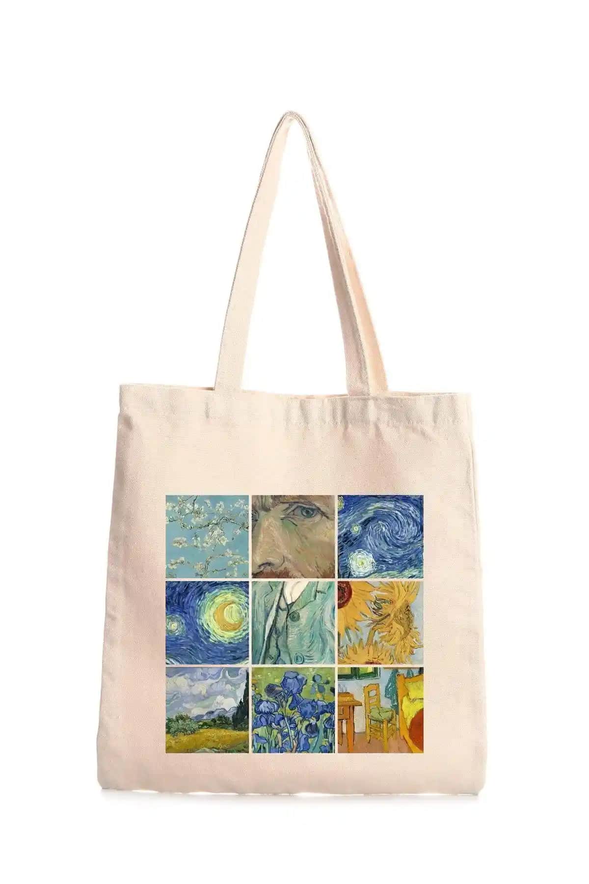 BUFUAL Van Gogh ve Çınar Kedi Baskılı Bez Çantaları Karşılaştırması