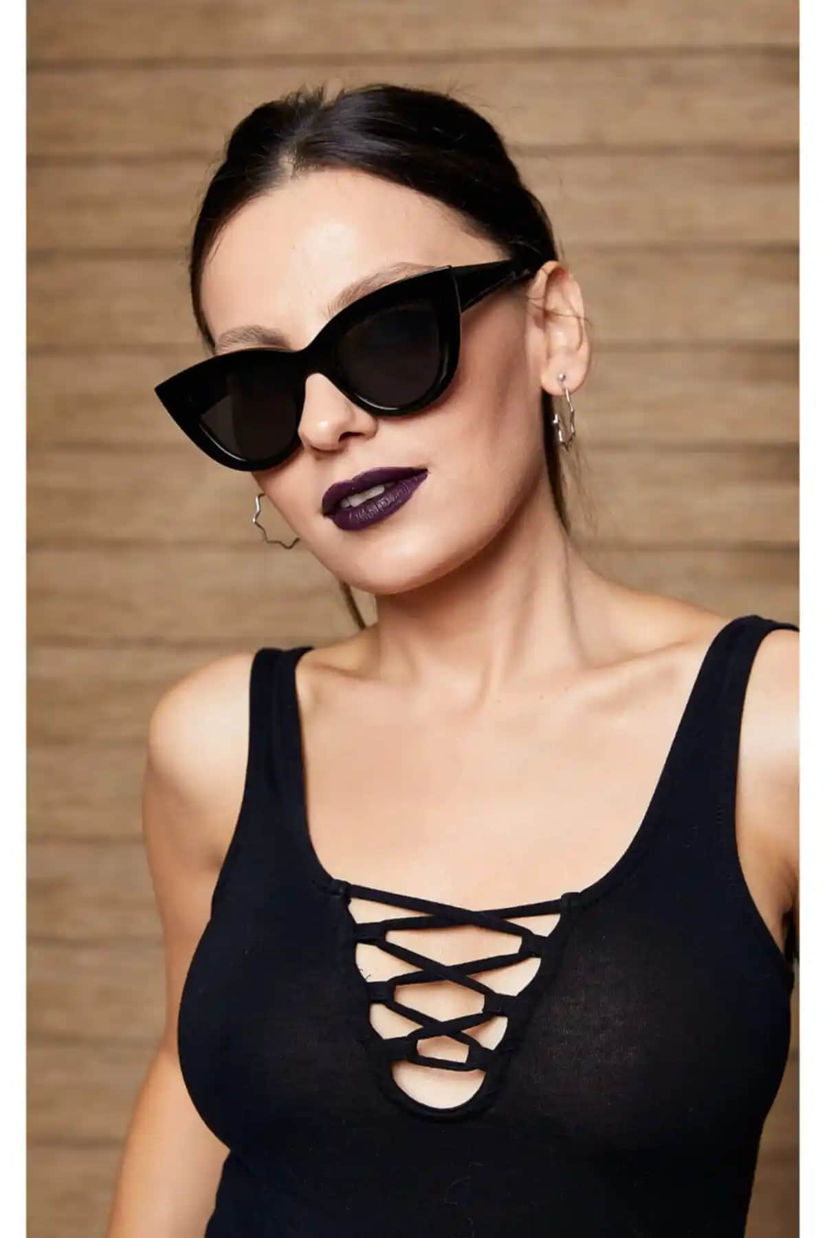 By Harmony Kadın Güneş Gözlüğü BH 19770 Siyah Şık ve Koruyucu Tasarımıyla Günlük Kullanım İçin Uygun