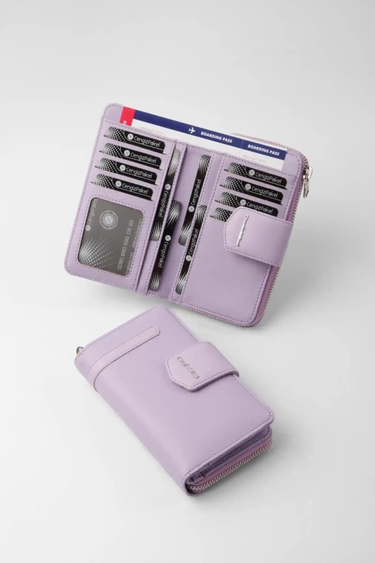 Cengiz Pakel Lila Kadın Cüzdanı: Şık ve Kullanışlı Tasarım ile Günlük Şıklık