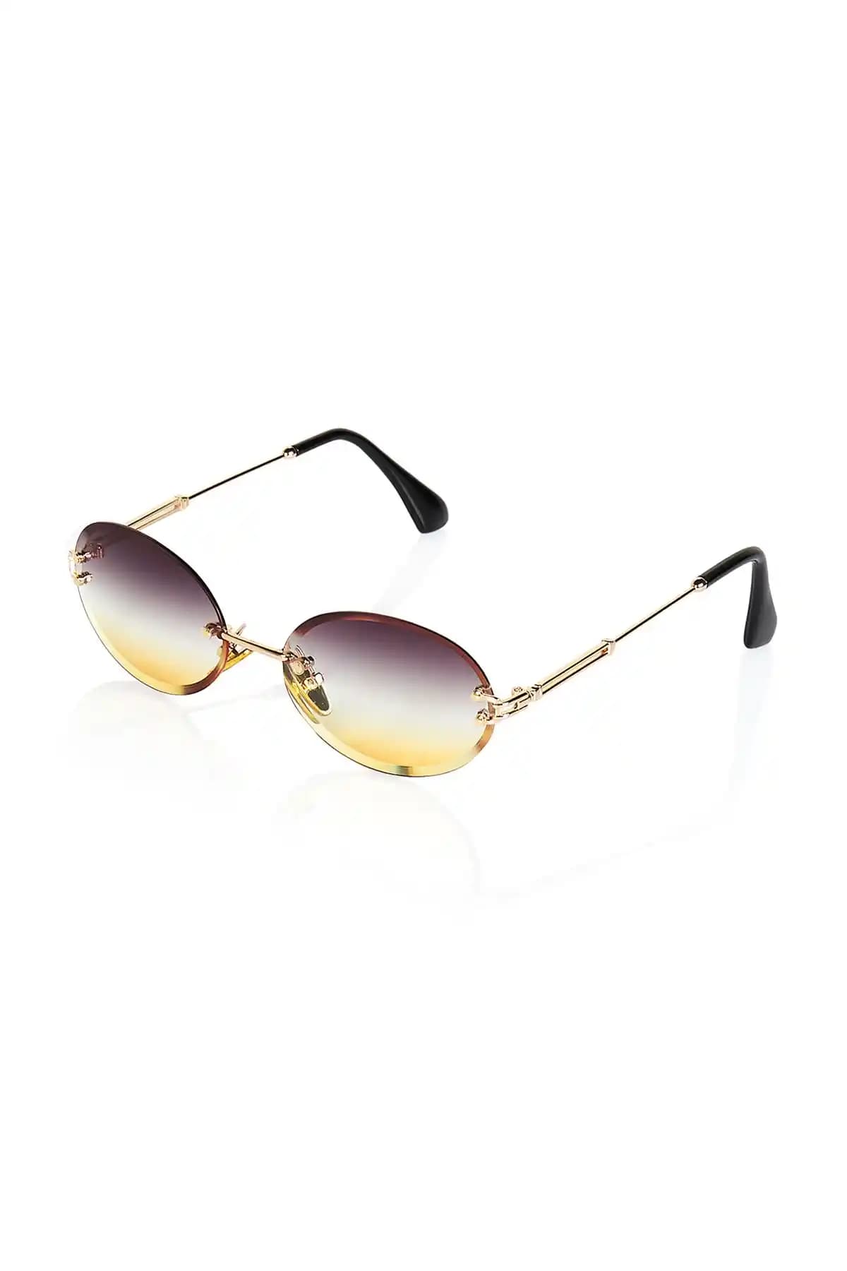 CLAES Amalfi Gold Metal Unisex Güneş Gözlüğü Şıklık ve Koruma Sunan Modern Tasarım