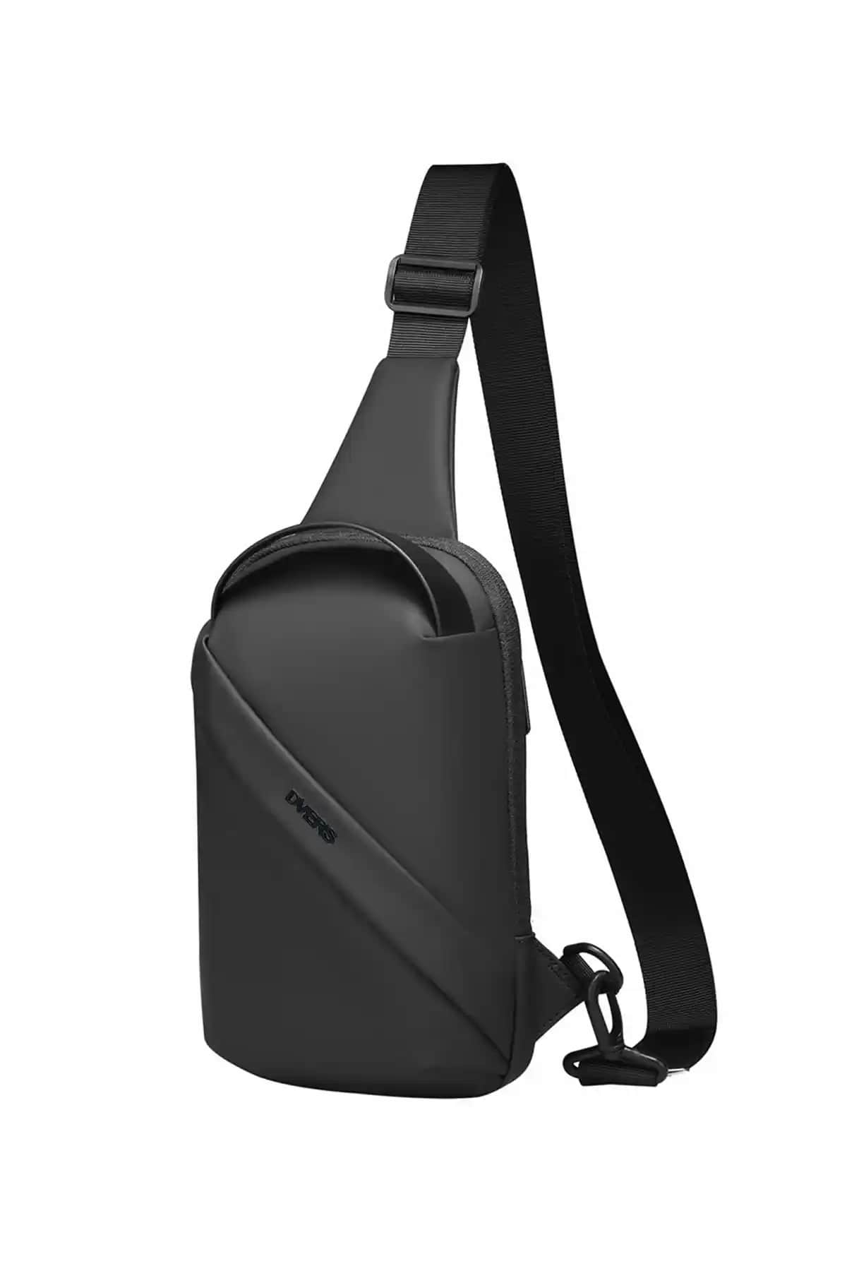 D'VERS Su Geçirmez Siyah Deri Çapraz Askılı Omuz ve Bel Çantası Özellikleri ve Kullanım Avantajları