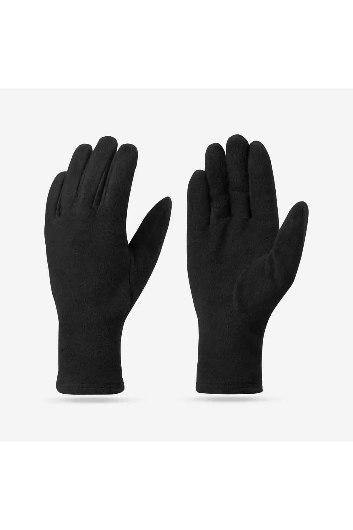 Decathlon MT100 Polar İç Eldiveni Siyah Dayanıklı ve Konforlu Kış Eldiveni