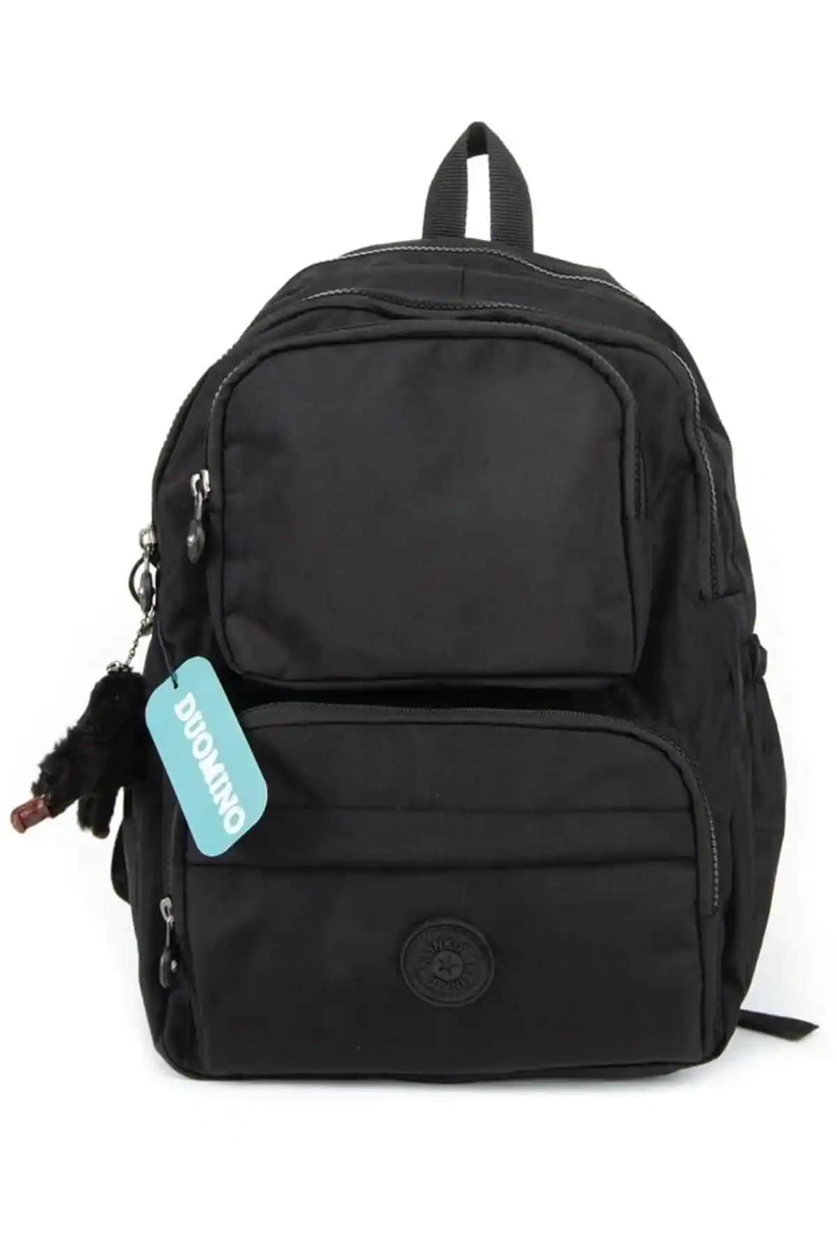 Duomino Krinkıl Kumaş Suya Dayanıklı Büyük Boy Siyah Klinkır Sırt Çantası Özellikleri ve Kullanım Avantajları