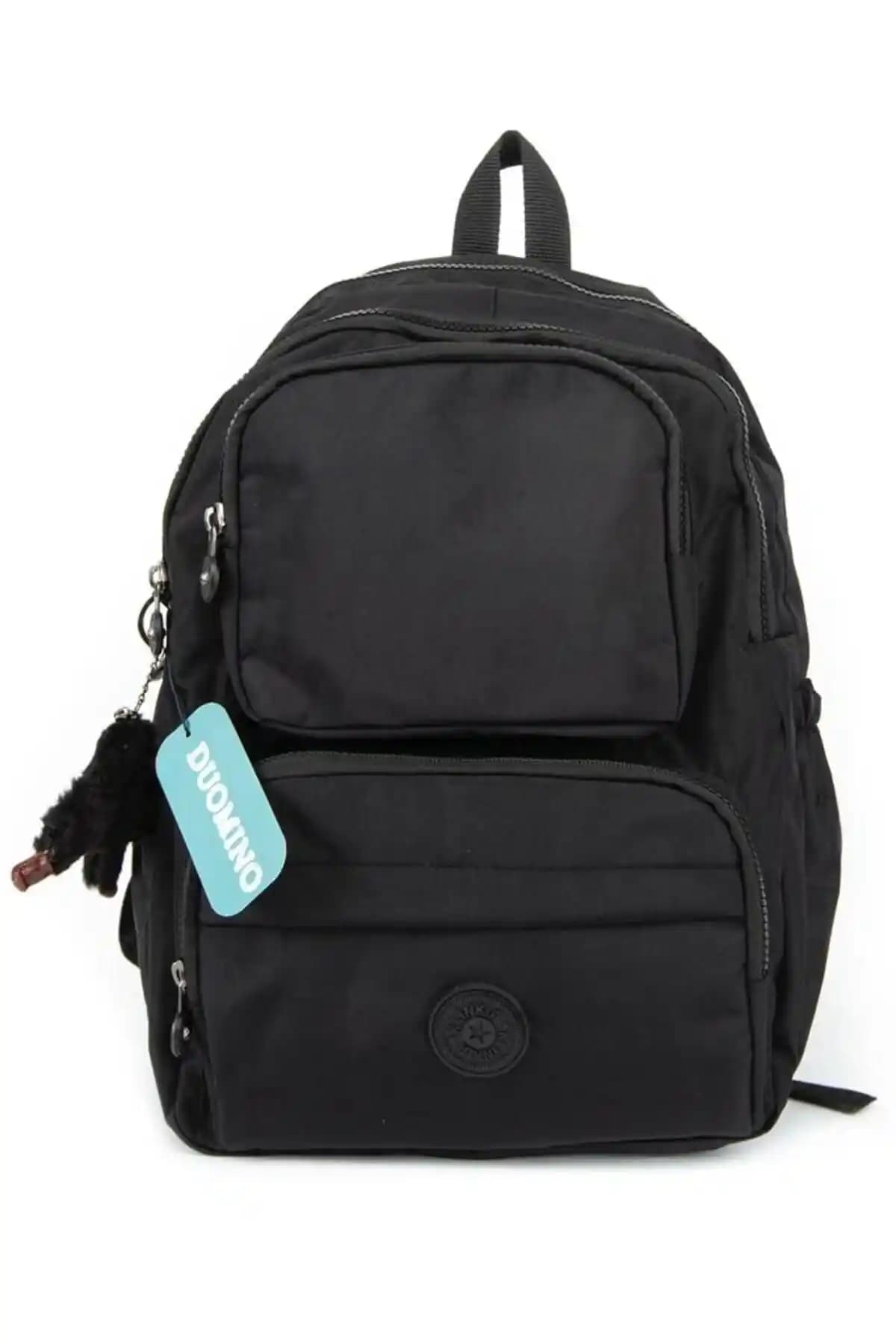 Duomino Krinkıl Kumaş Suya Dayanıklı Büyük Boy Siyah Klinkır Sırt Çantası Özellikleri ve Kullanım Avantajları