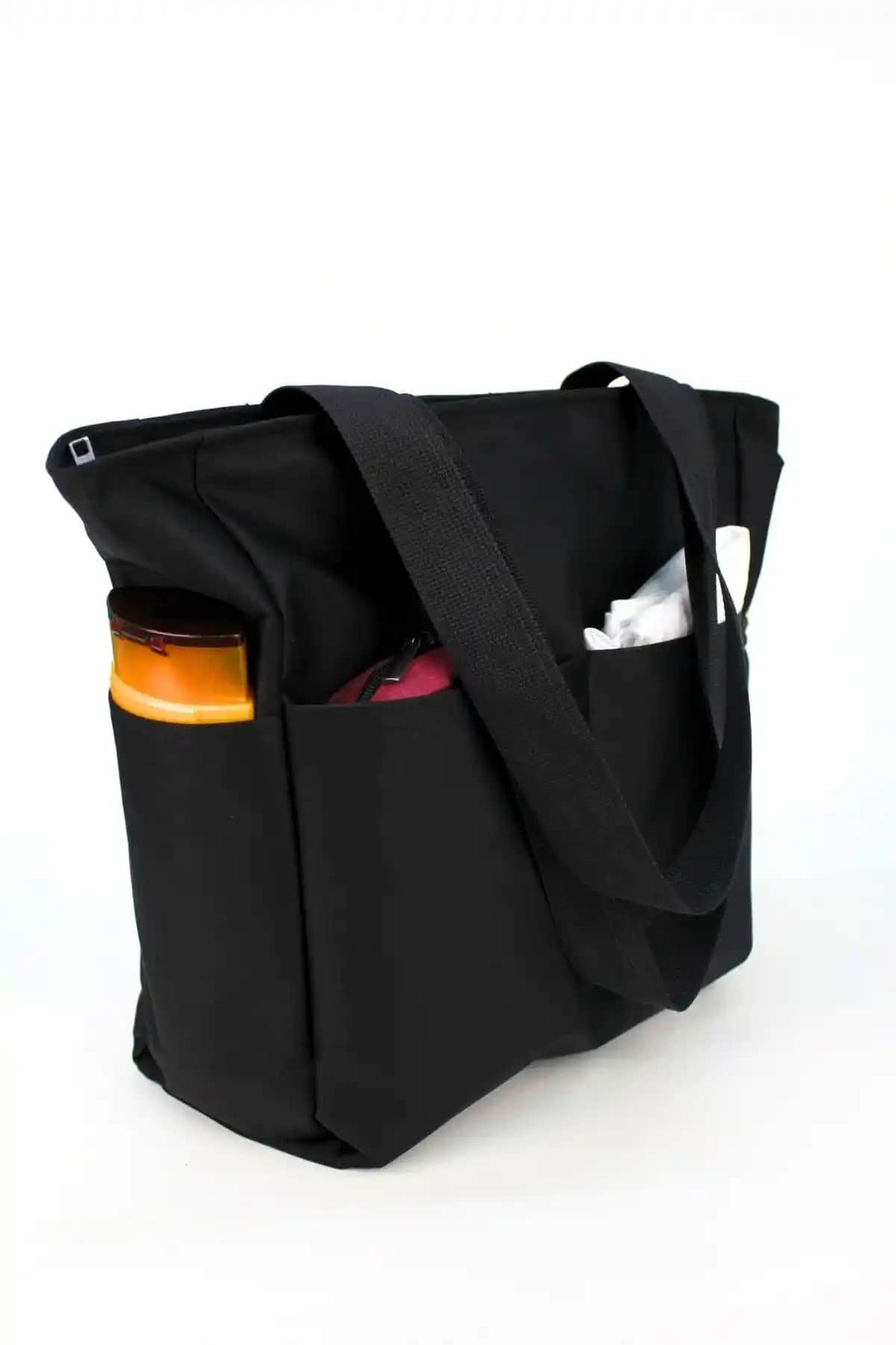 EMOŞ ÇANTA Spor Siyah Büyük Kol Çantası Günlük ve Spor Kullanımı İçin Uygun