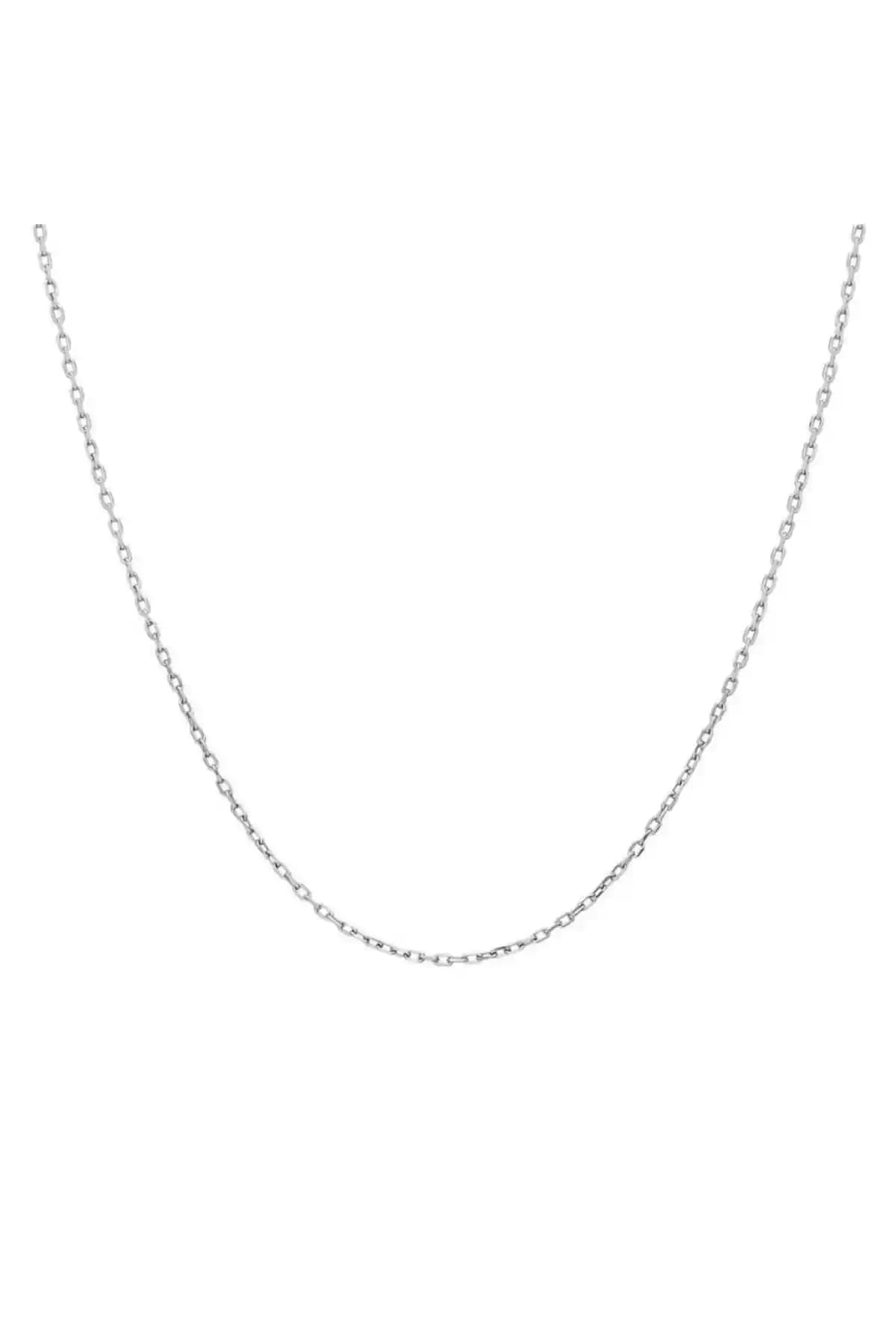 Enesstore 925 Ayar Gümüş İnce Kolye Zinciri - Zarif ve Dayanıklı Takı Seçeneği