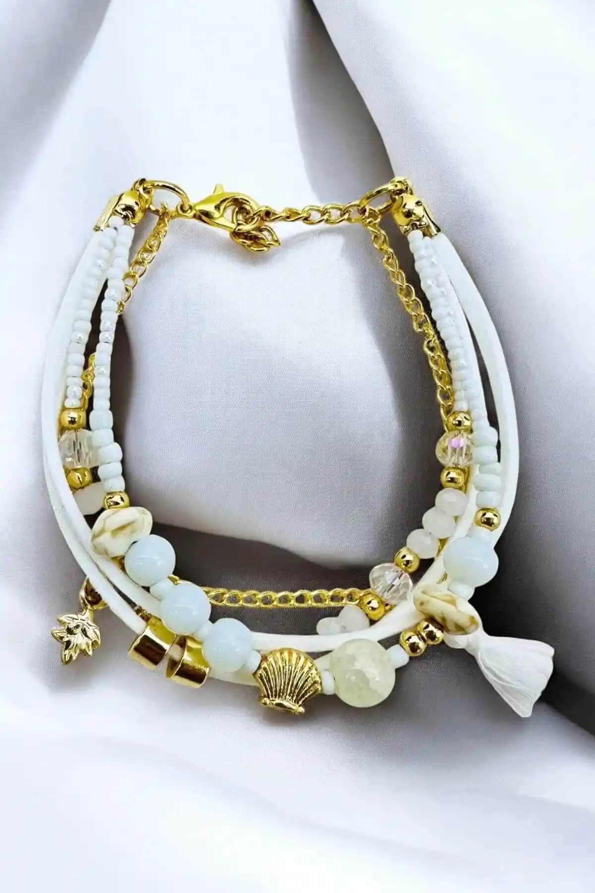 Etnik Bohem Çoklu Bileklik: Zarif ve Şık Tasarımıyla Günlük Kullanıma Uygun