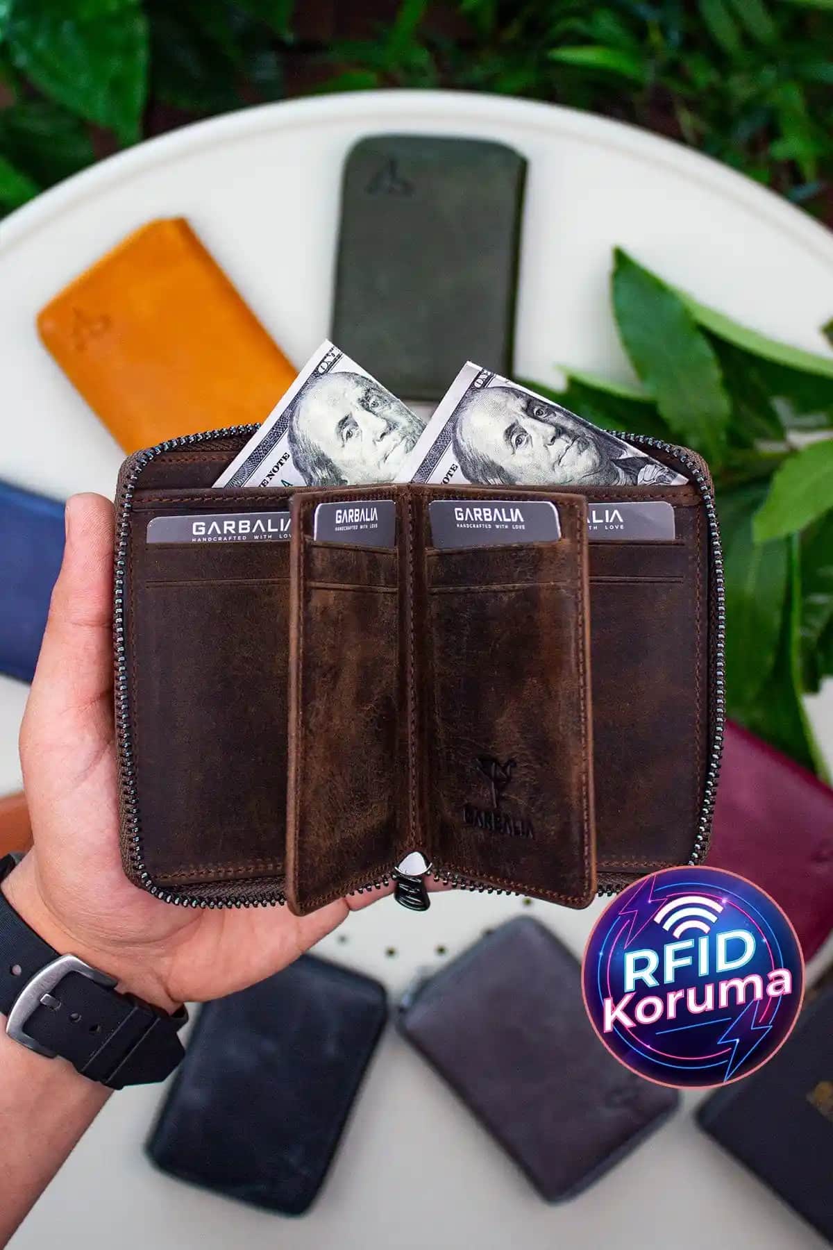 Garbalia Unisex Deri Kartlık Cüzdan: Şıklık ve İşlevselliğin Bir Araya Geldiği Tasarım
