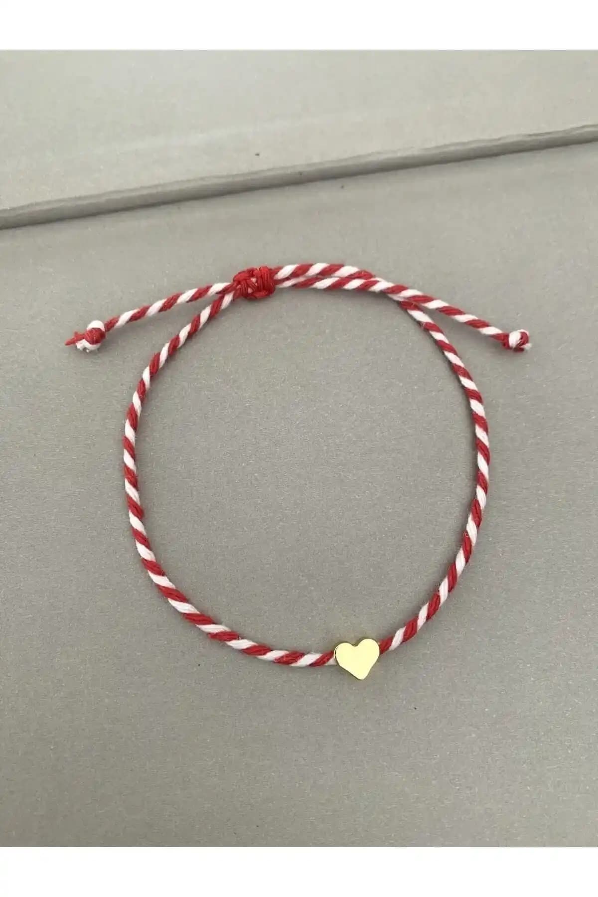 Geleneksel Polonya İlhamlı Kalp Şeklinde Doğal Taş Bileklikleri