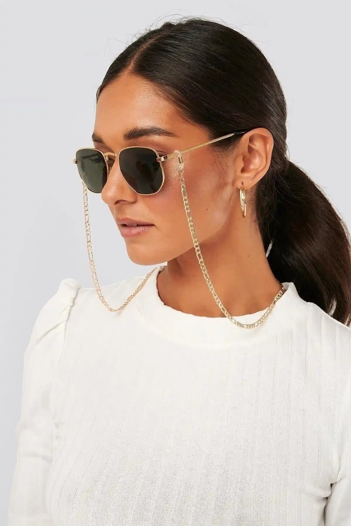 Genel Markalar İnce Örgü Gözlük Zinciri Gold: Şıklık ve Dayanıklılığı Bir Arada Sunar