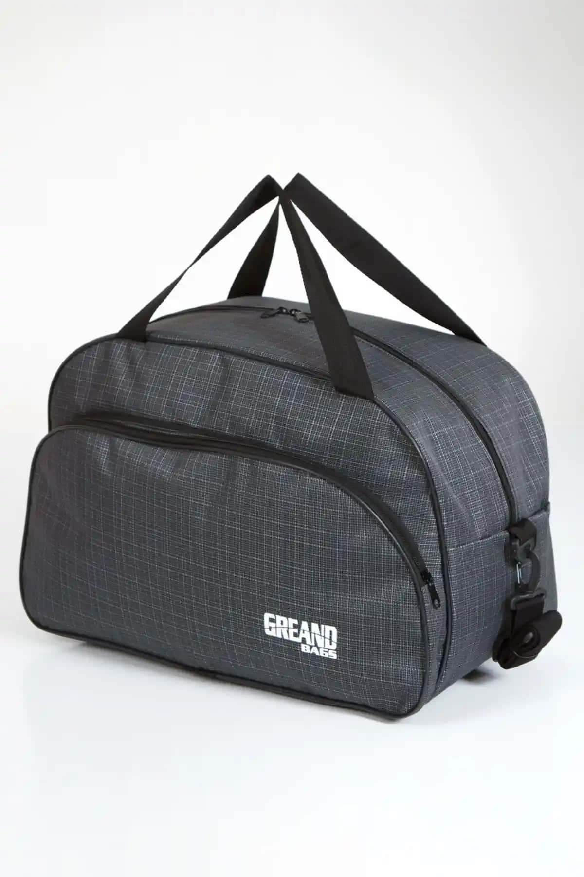 GreandBags Gri Unisex Seyahat Çantası Dayanıklı ve Şık Tasarımıyla Günlük ve Seyahat Kullanımı İçin