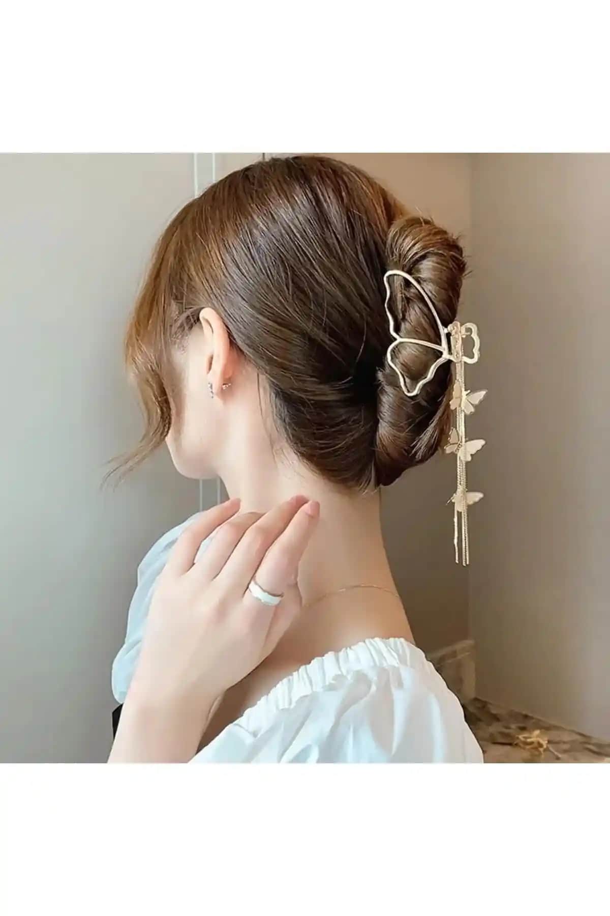 Gülpeşe Kelebek Sallantılı Gold Metal ve Incili Çelik Toka Karşılaştırması