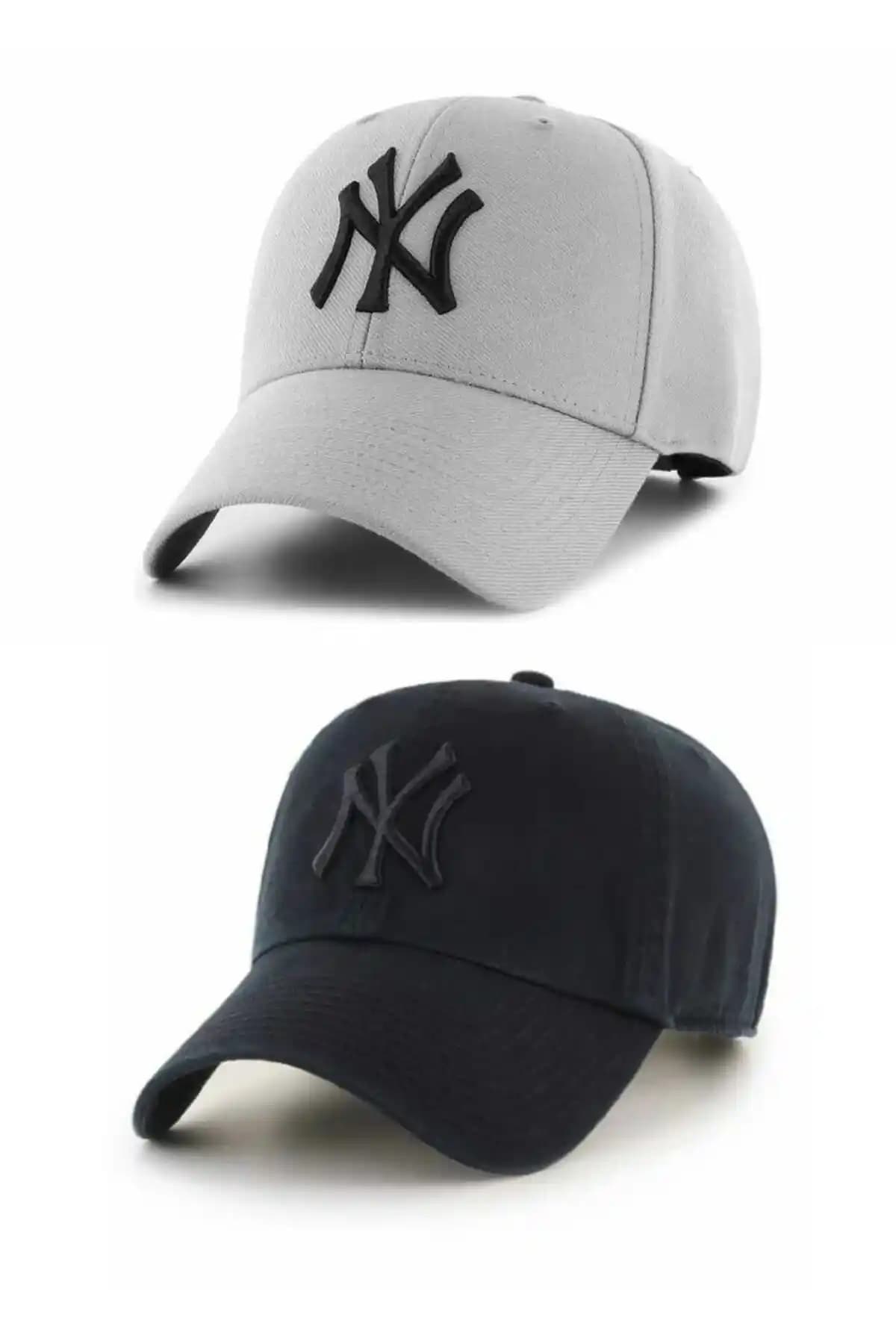 GYES Unisex Spor Şapka Takımı Siyah ve Gri Renklerle Modern ve Konforlu Tasarım