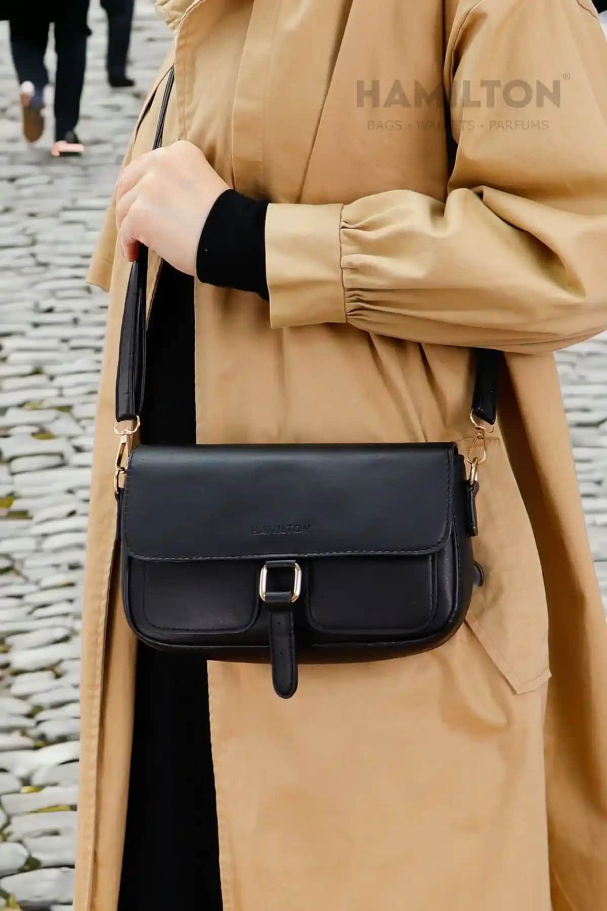 HAMILTON Kadın Çantaları Karşılaştırması Siyah ve Taba Renk Modelleri
