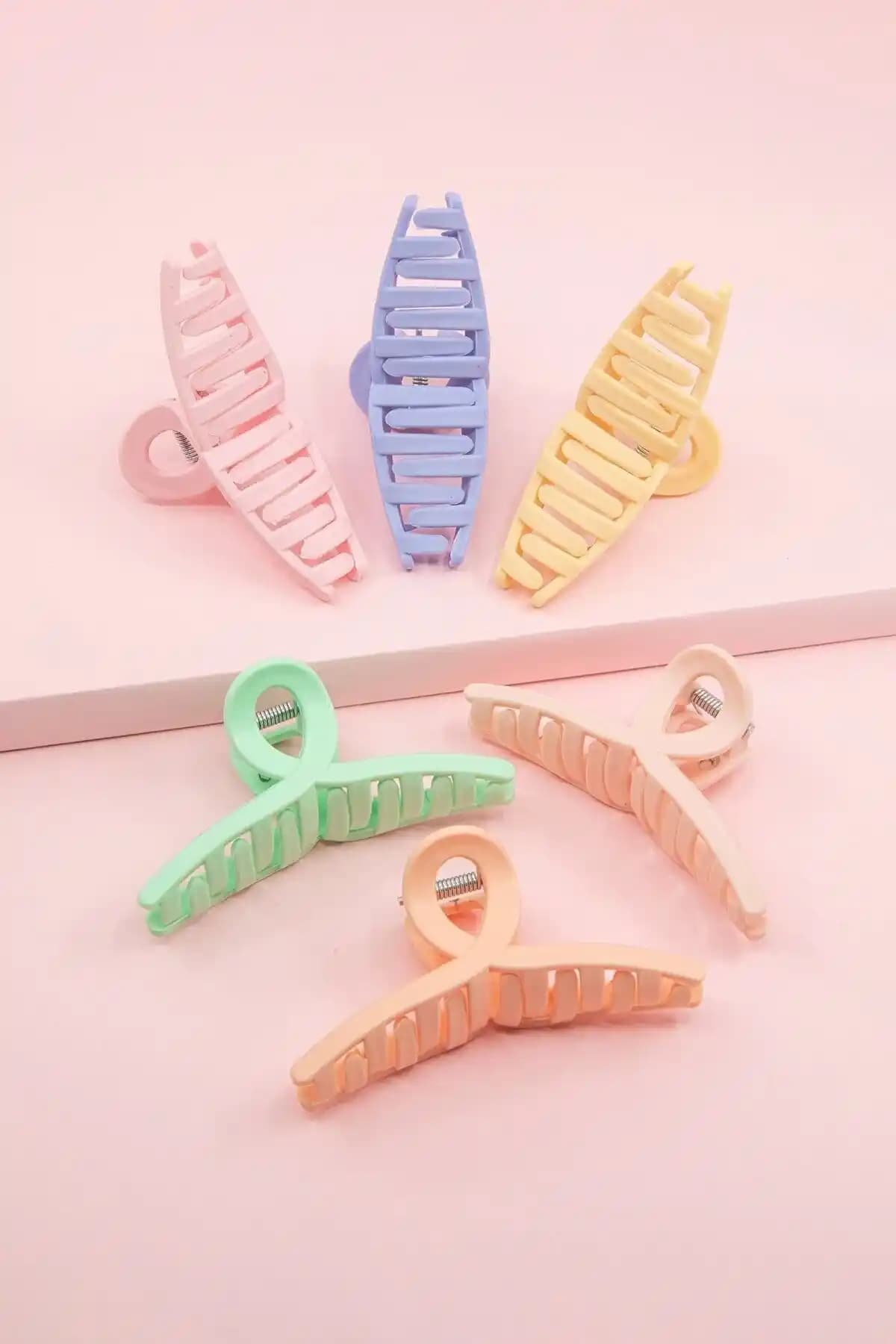 Kadınlar İçin Renkli Fiyonk Mandal Toka Seti Modern ve Dayanıklı Tasarım