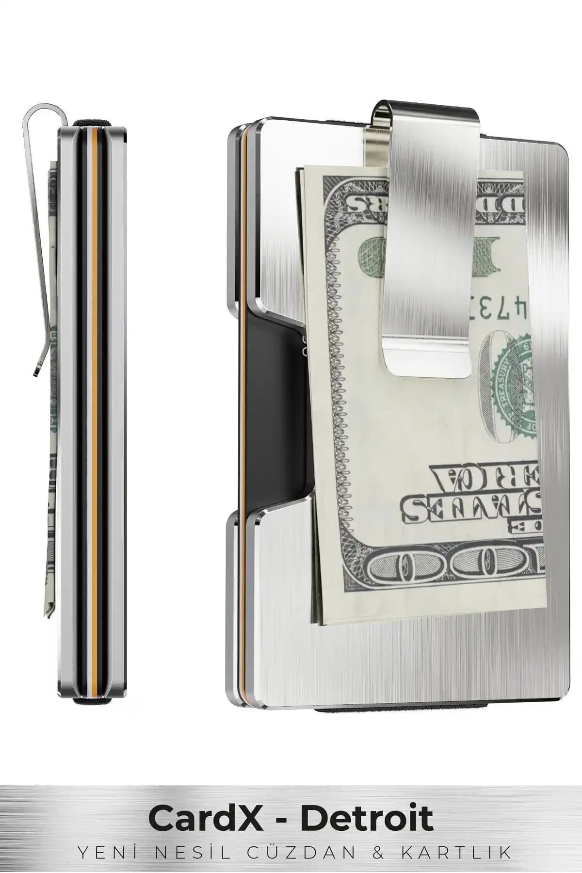 Louise Motto Cardx Detroit Metal Kartlık ve Cüzdan Modern Tasarım ve RFID Güvenliğiyle