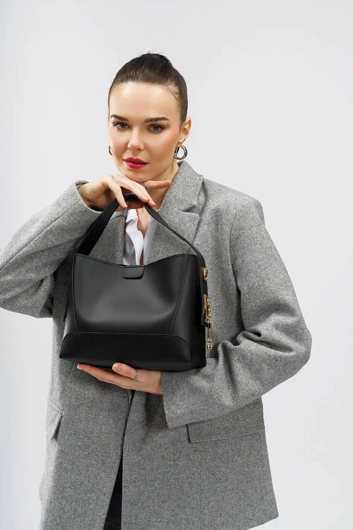 Lucky Bees İç Cüzdanlı Kadın El ve Omuz Çantası Şık ve Dayanıklı Tasarım