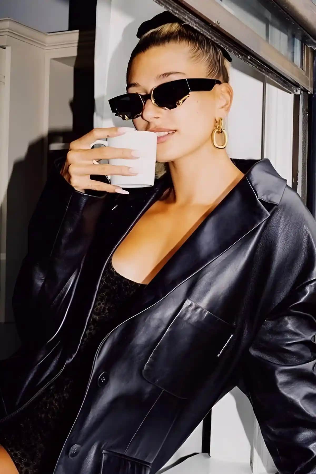 MACERAT Schlangenmuster Gold Desenli Unisex Siyah Güneş Gözlüğü Modern ve Şık Tasarım