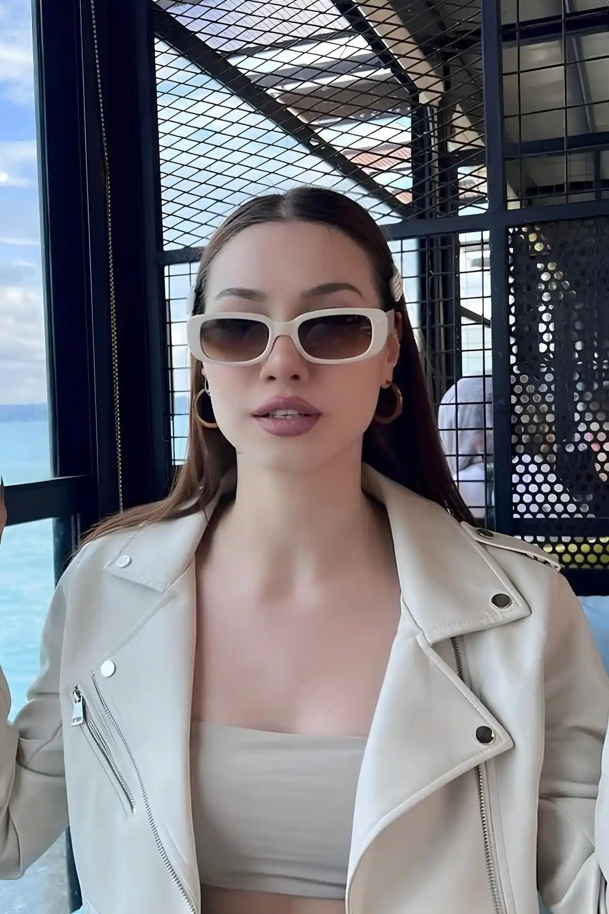 MACERATİ Chunky Unisex Gözlükleri Karşılaştırması Krem Kahve ve Şeffaf Turuncu Modelleri