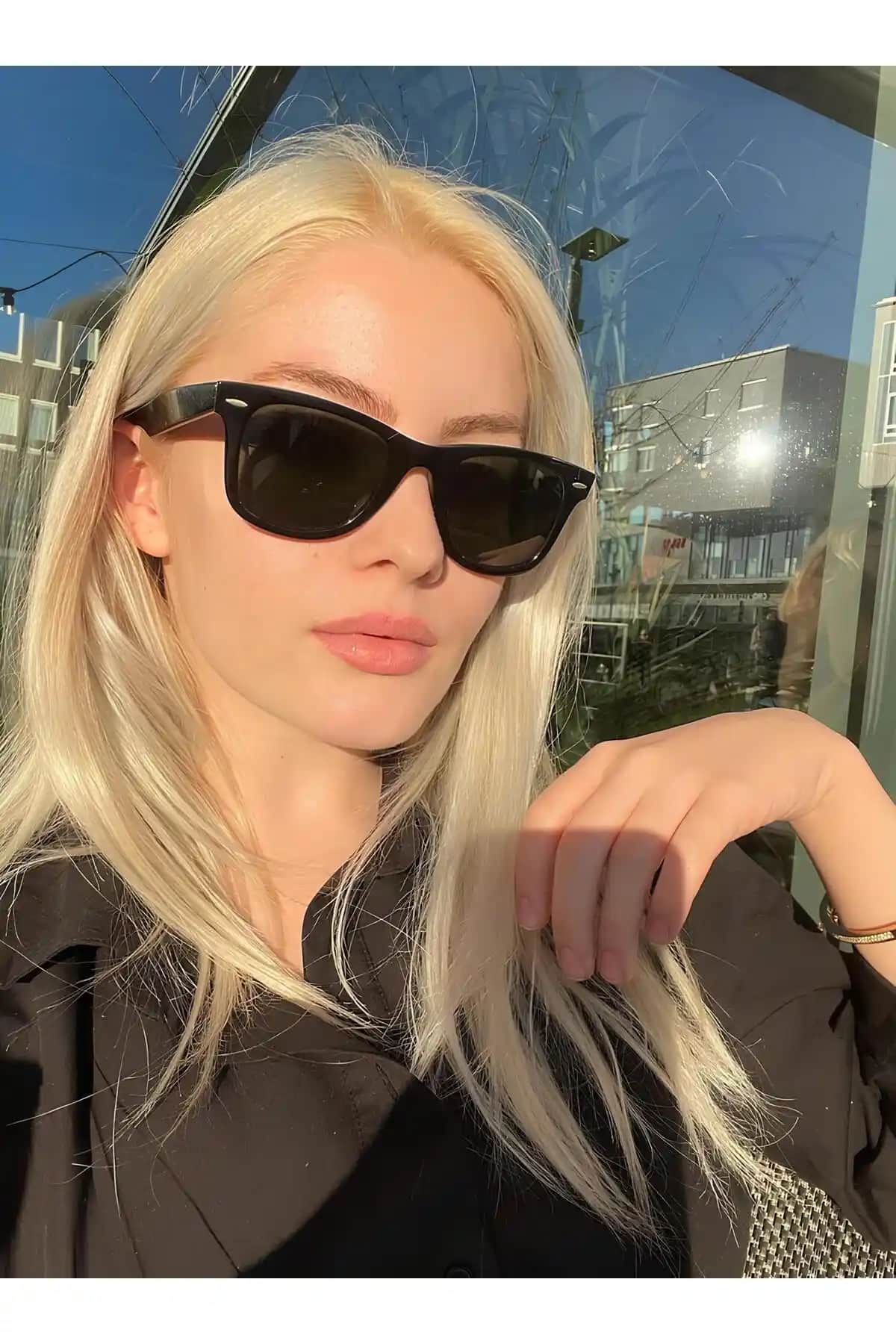 Macerati Unisex Çapraz Kesim Wayfarer Güneş Gözlüğü Modern ve Koruyucu Tasarım