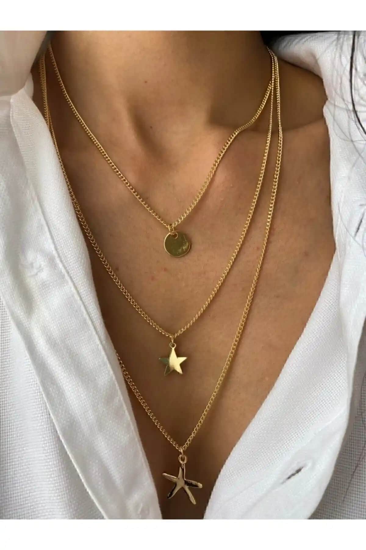 MagicStone Kolye Karşılaştırması: Deniz Yıldızı ve Gümüş Antik Desen Üçlü Kombinler