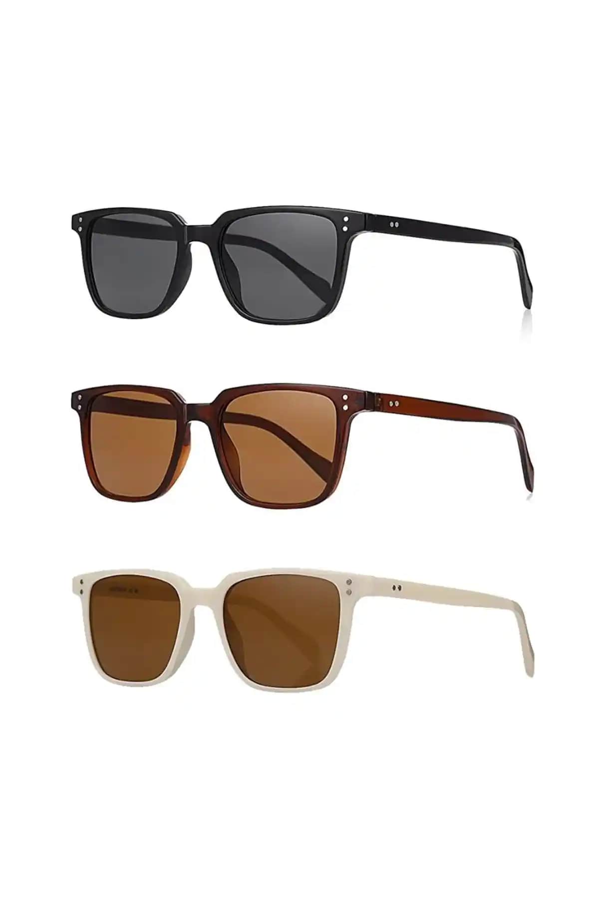 Marco Kinary Unisex Güneş Gözlüğü Seti 2028 Modern Tasarım ve UV Koruma Özelliğiyle