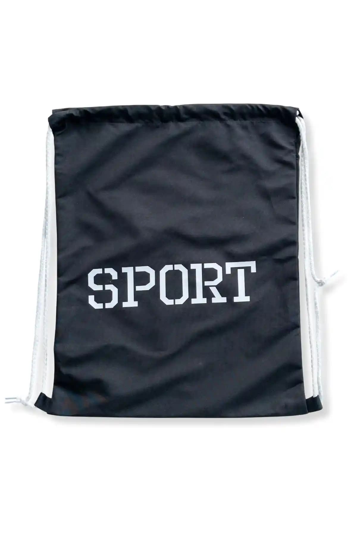 Muray Tesktil Siyah Baskılı Unisex Spor Çanta Günlük Kullanım ve Dayanıklılık Özellikleri